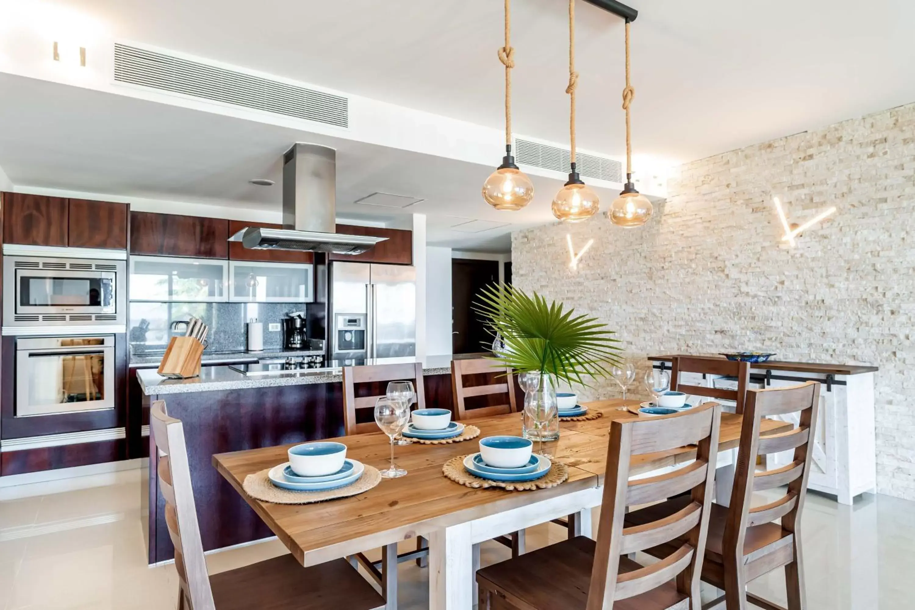 Dining Area in Mareazul Beach Front Condos At playa del Carmen