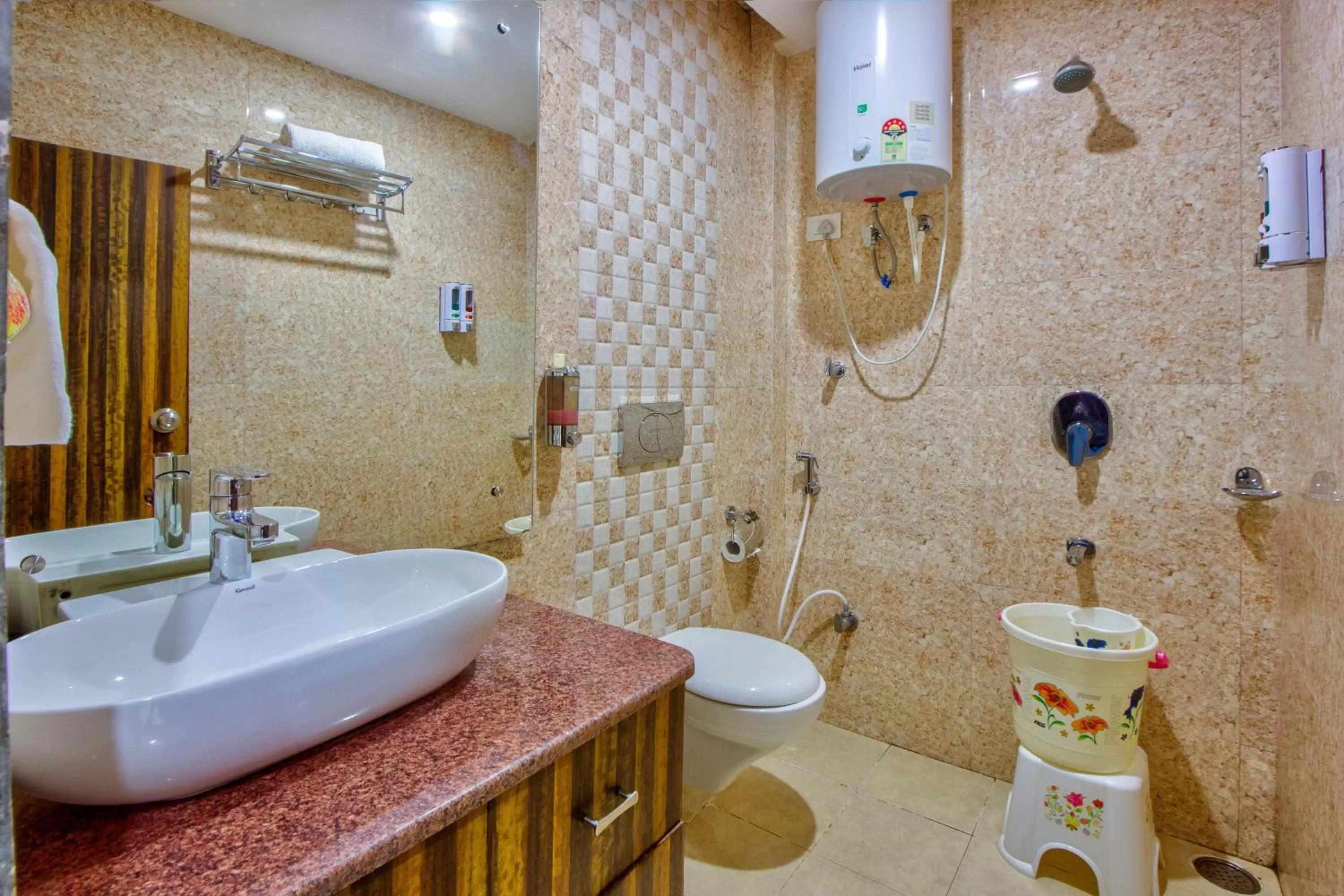 Bathroom in Hotel Bliss Valley - Hotel in Dharamshala