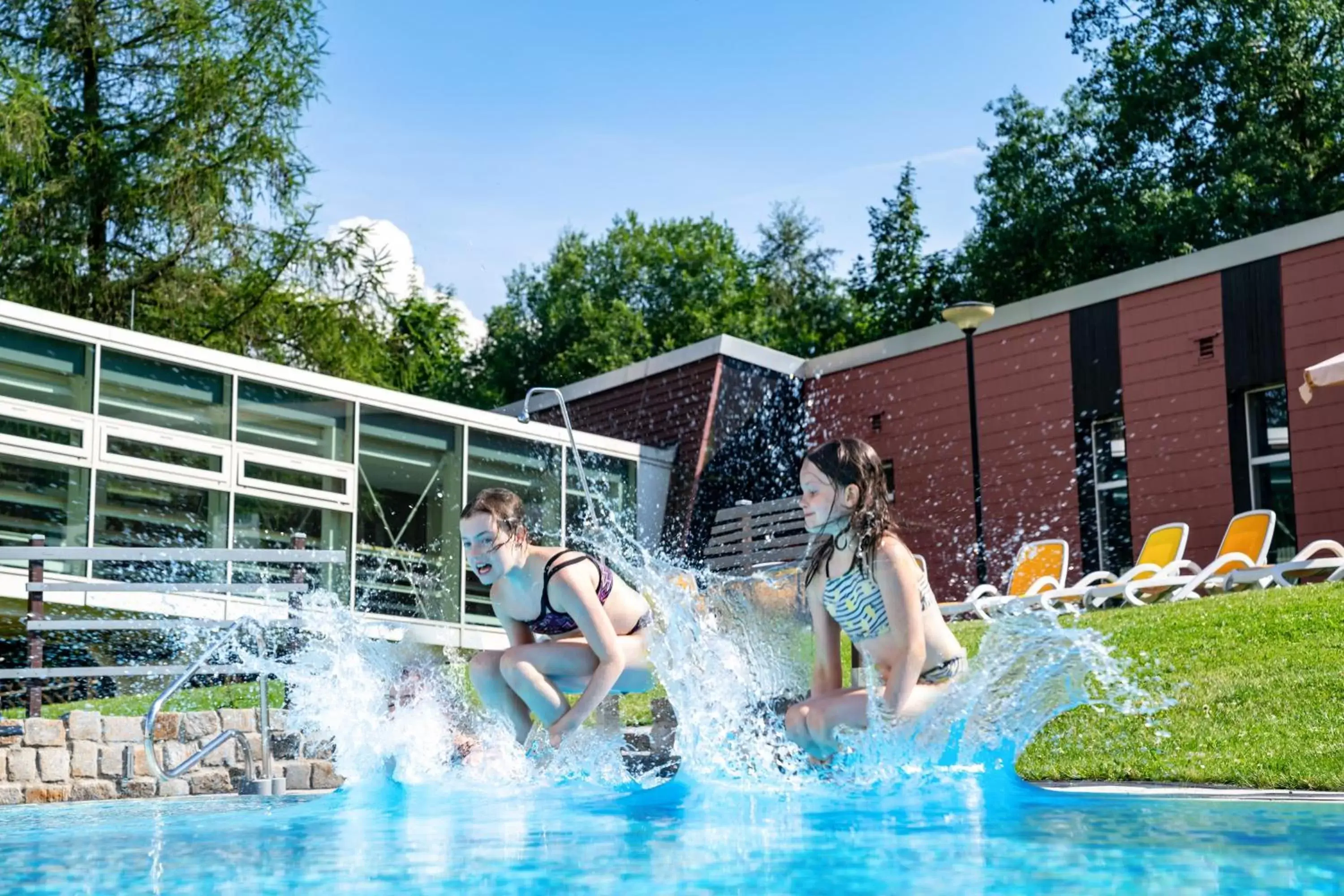 Summer, Swimming Pool in AHORN Waldhotel Altenberg