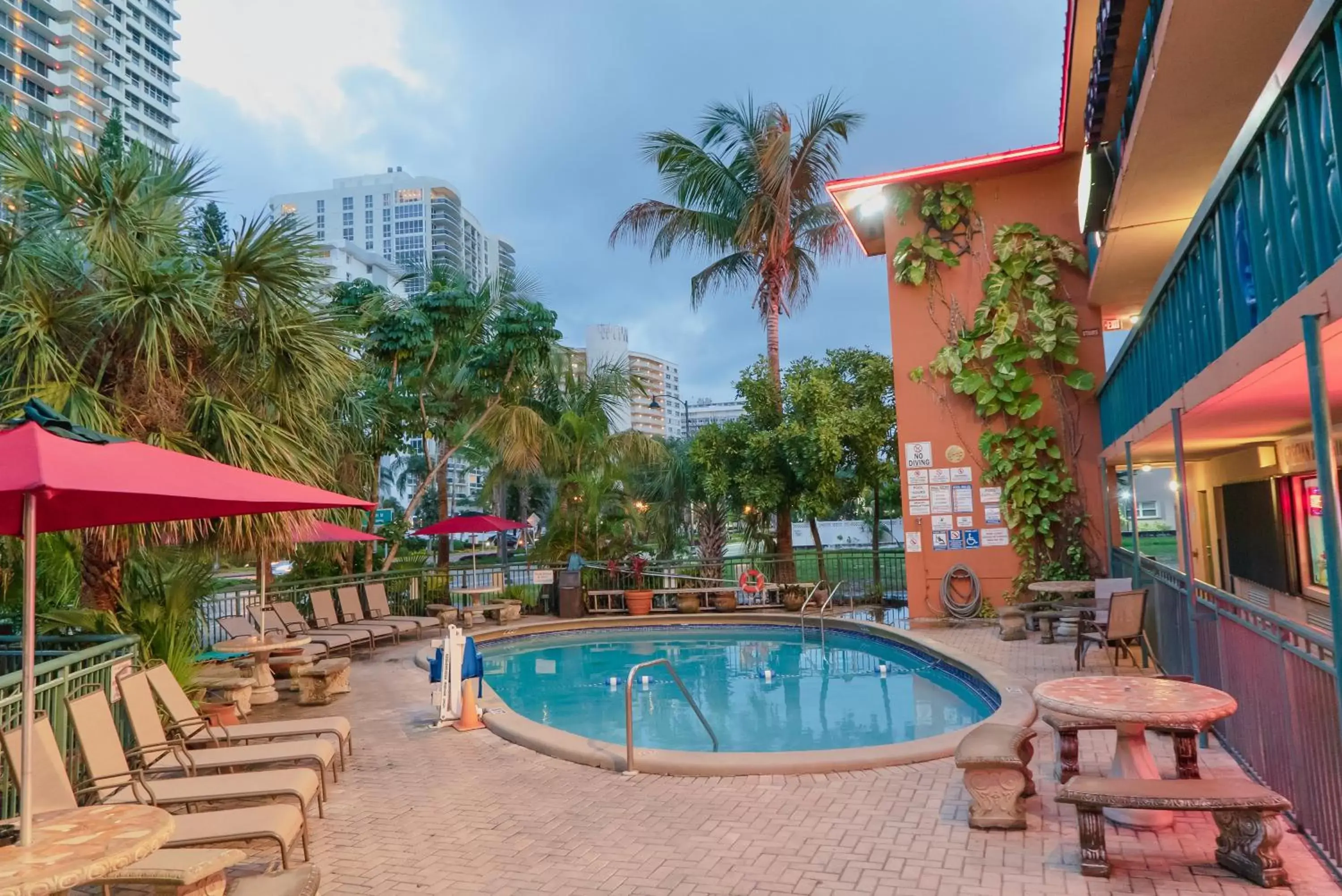 Balcony/Terrace, Swimming Pool in Ft. Lauderdale Beach Resort Hotel