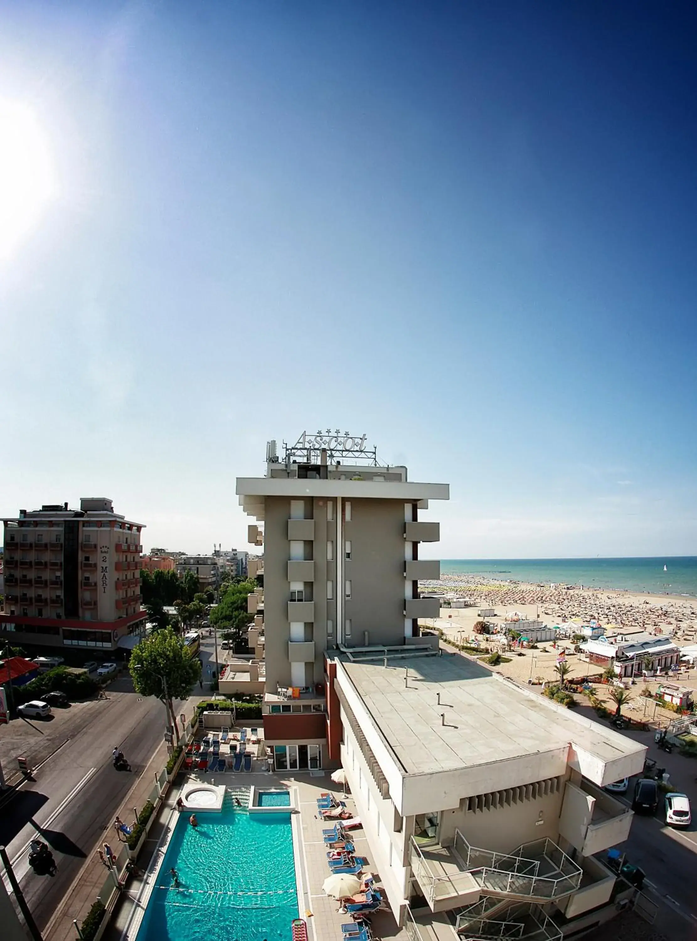 Bird's eye view, Pool View in Hotel Ascot & Spa