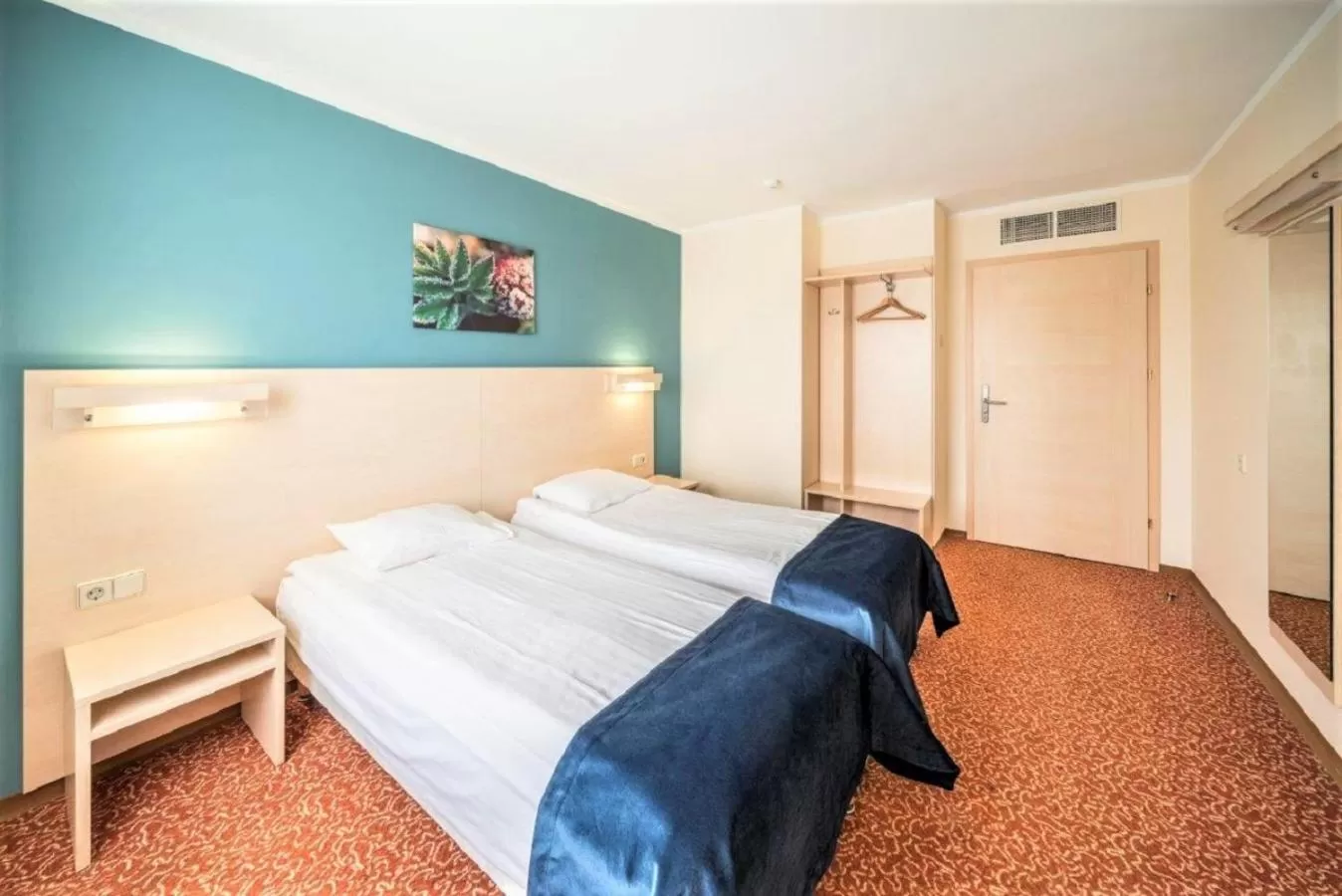 Bed in Rija Bauska Hotel