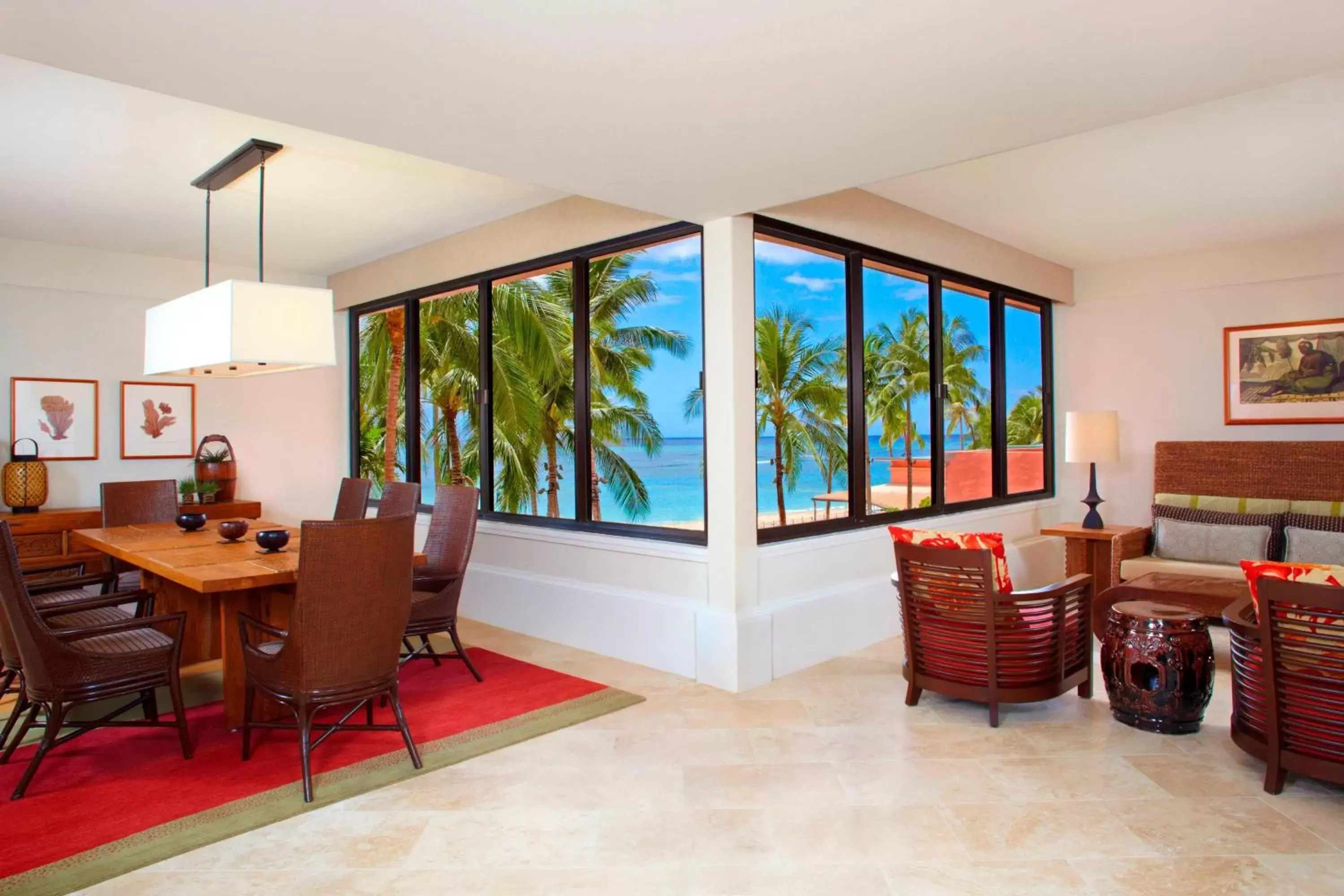 Living room in The Royal Hawaiian, A Luxury Collection Resort, Waikiki