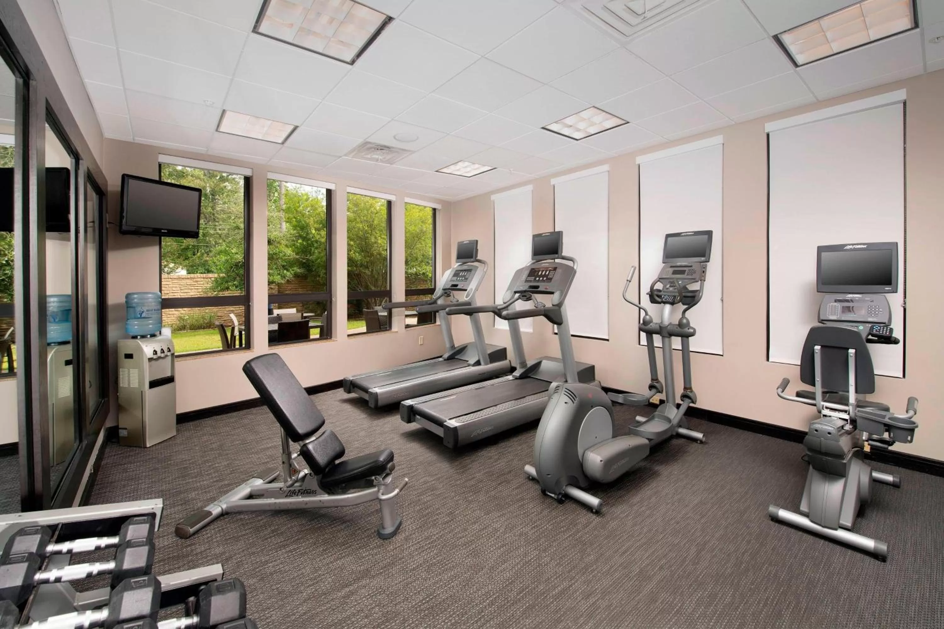 Fitness centre/facilities in Courtyard by Marriott Lufkin