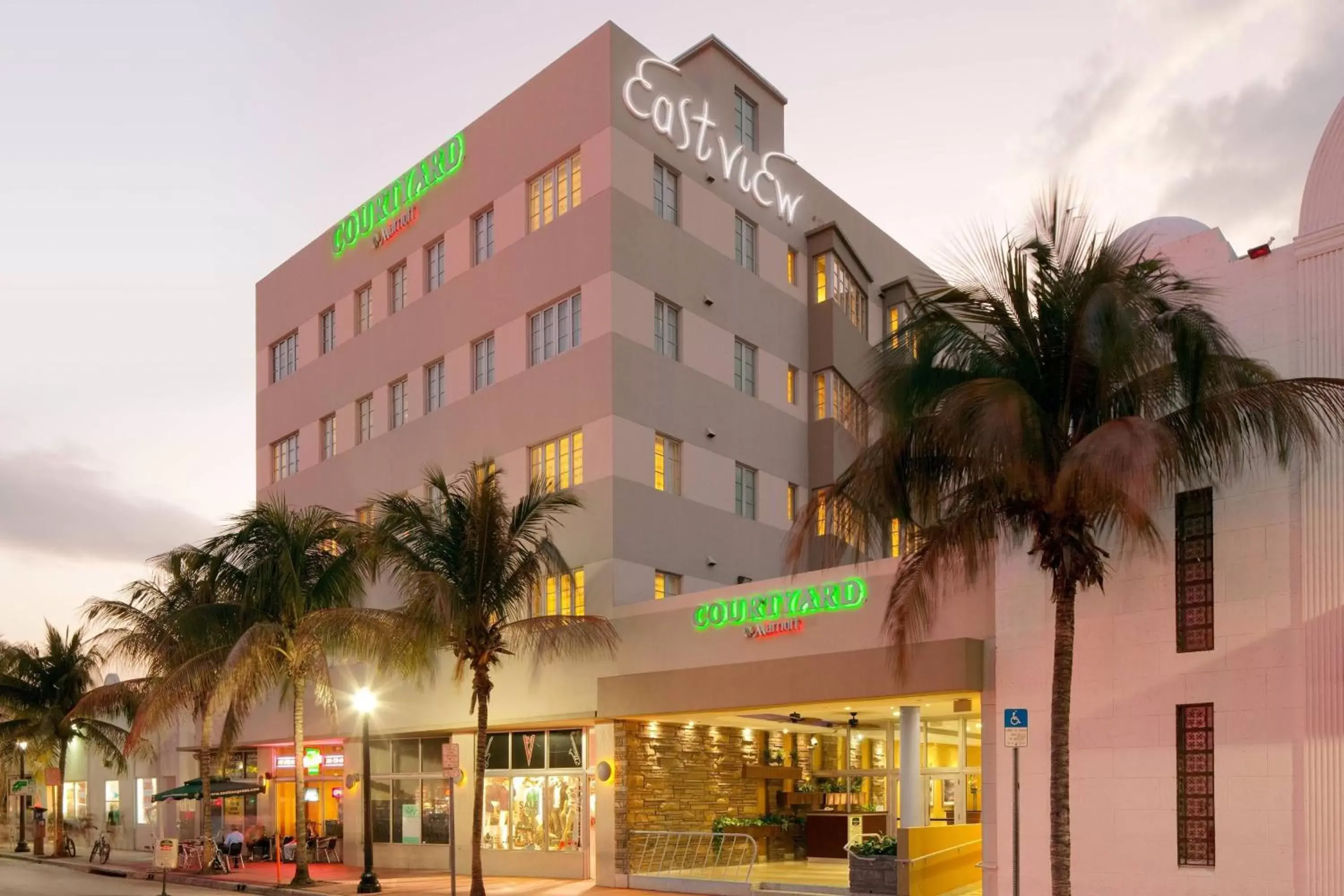 Property Building in Courtyard Miami Beach South Beach