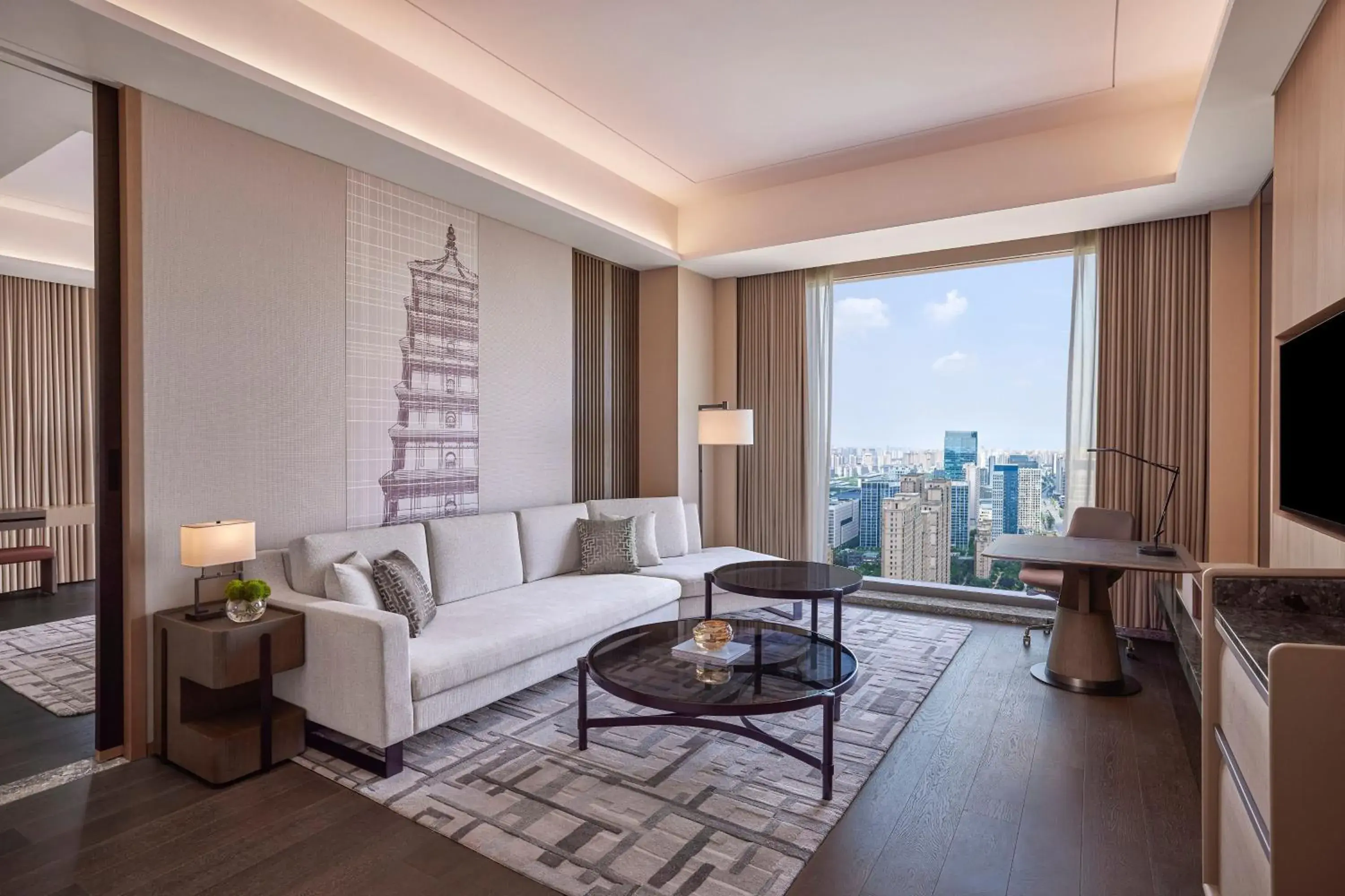 Photo of the whole room, Seating Area in JW Marriott Hotel Xi'an