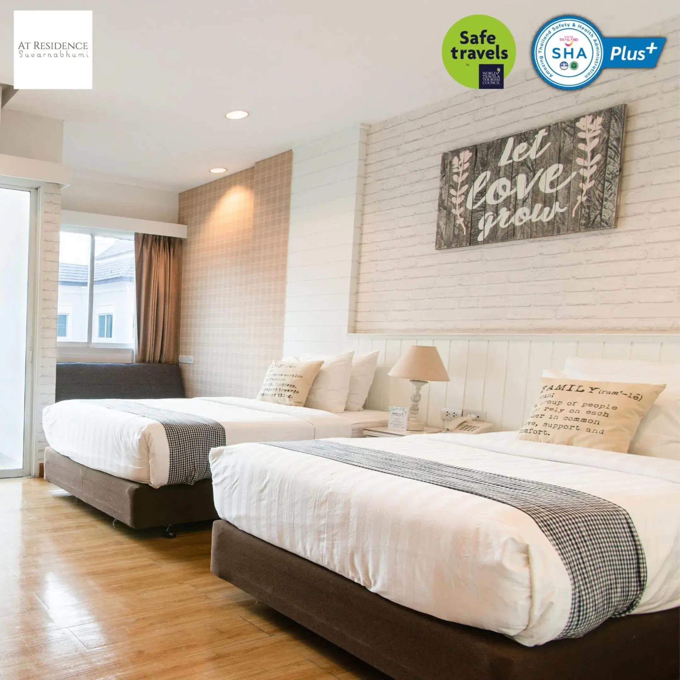 Bed in At Residence Suvarnabhumi Hotel - SHA Extra Plus