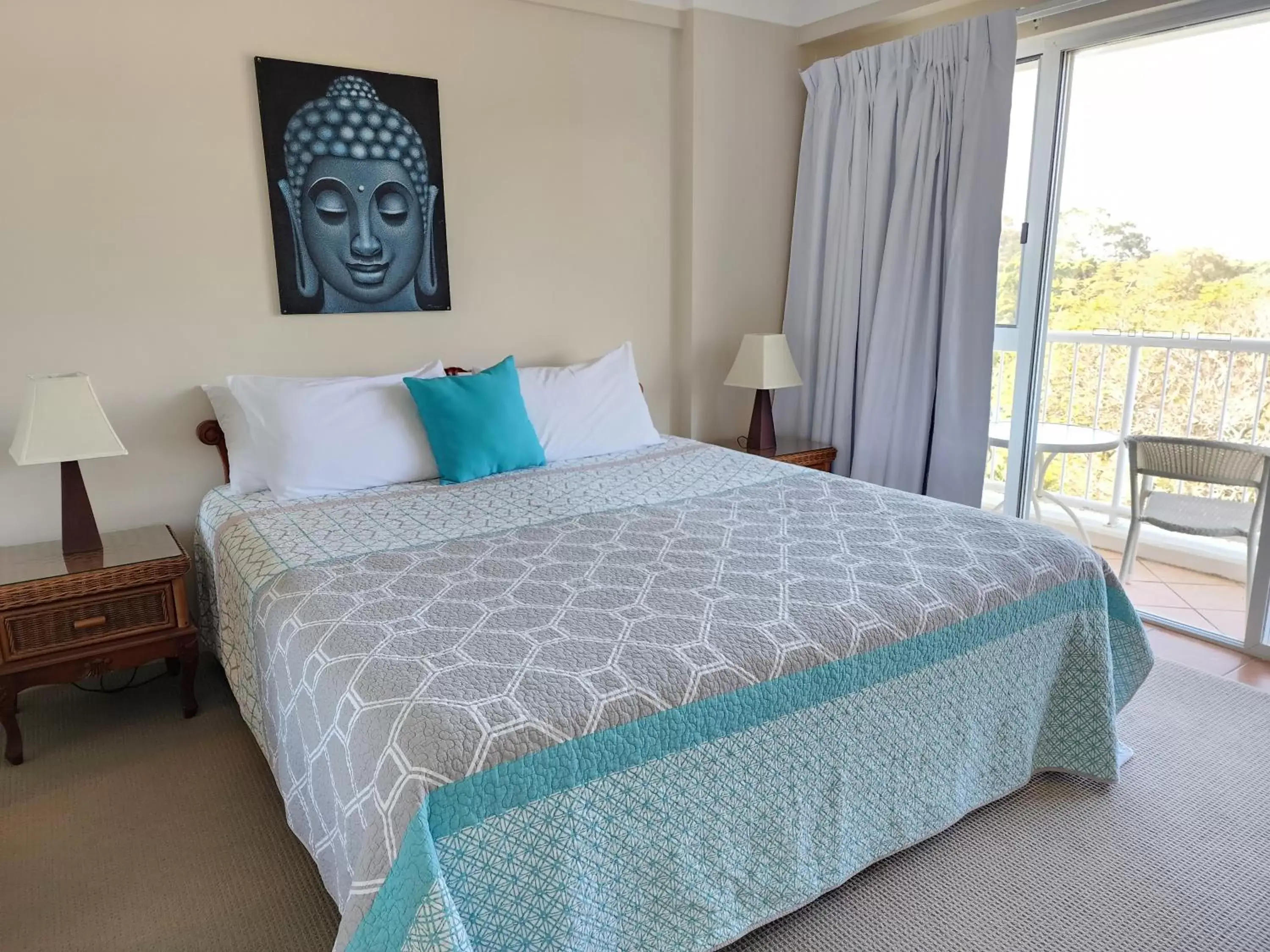 Bed in Fairways Golf & Beach Retreat Bribie Island