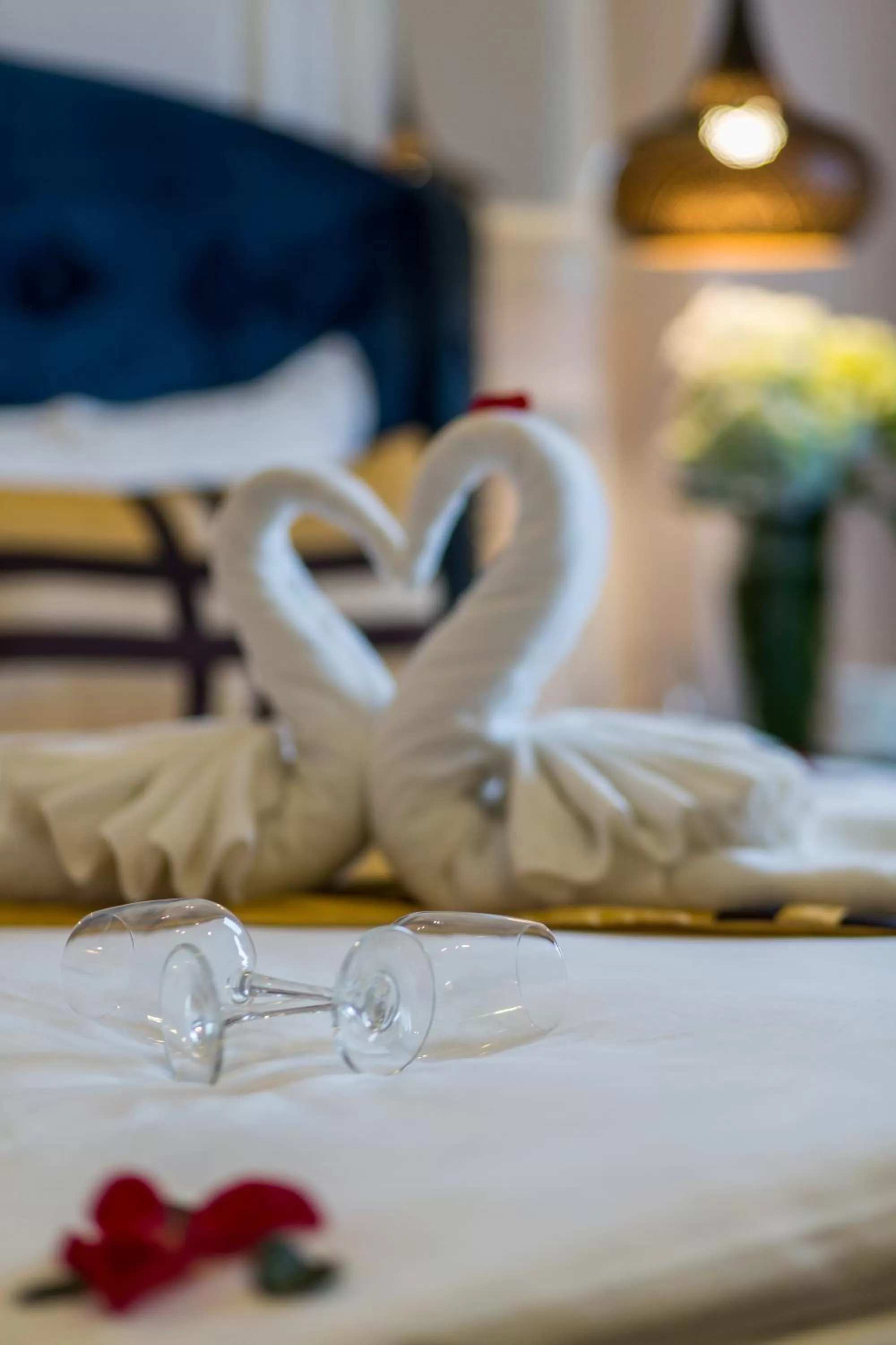 towels, Bed in S Central Hotel and Spa