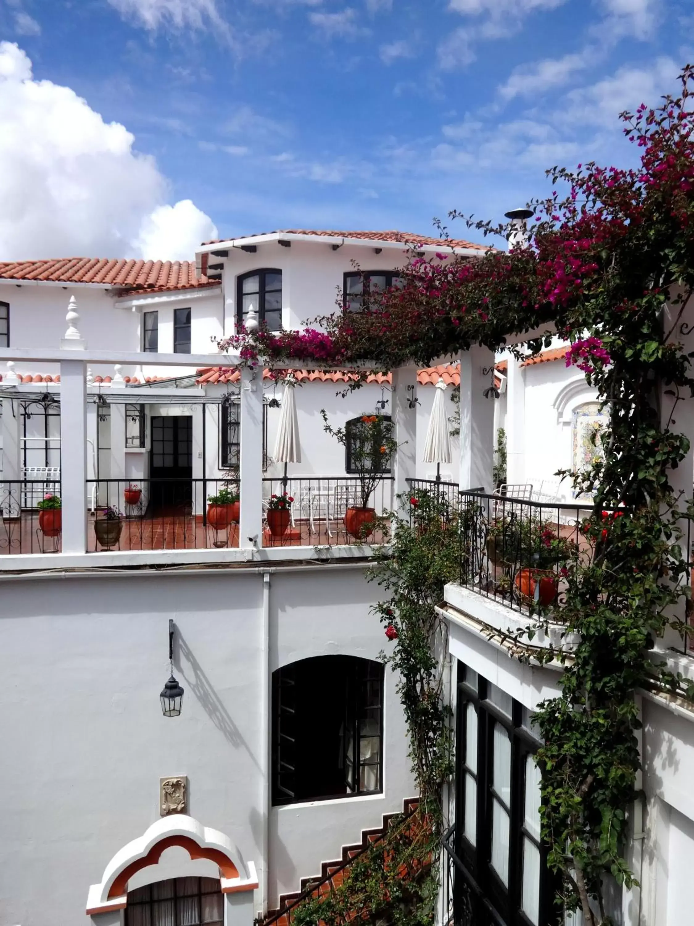 Garden view in El Hotel de Su Merced