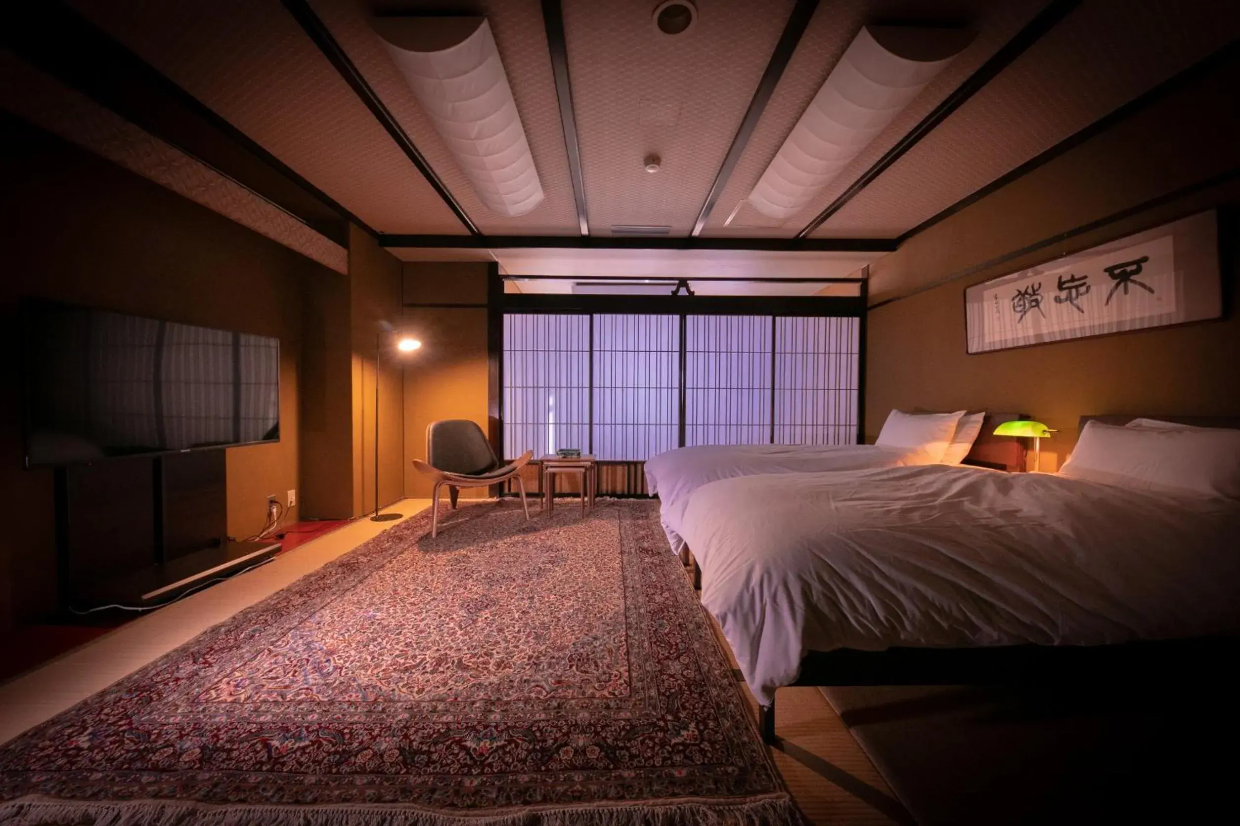 Bed in Kyotoya Hotel