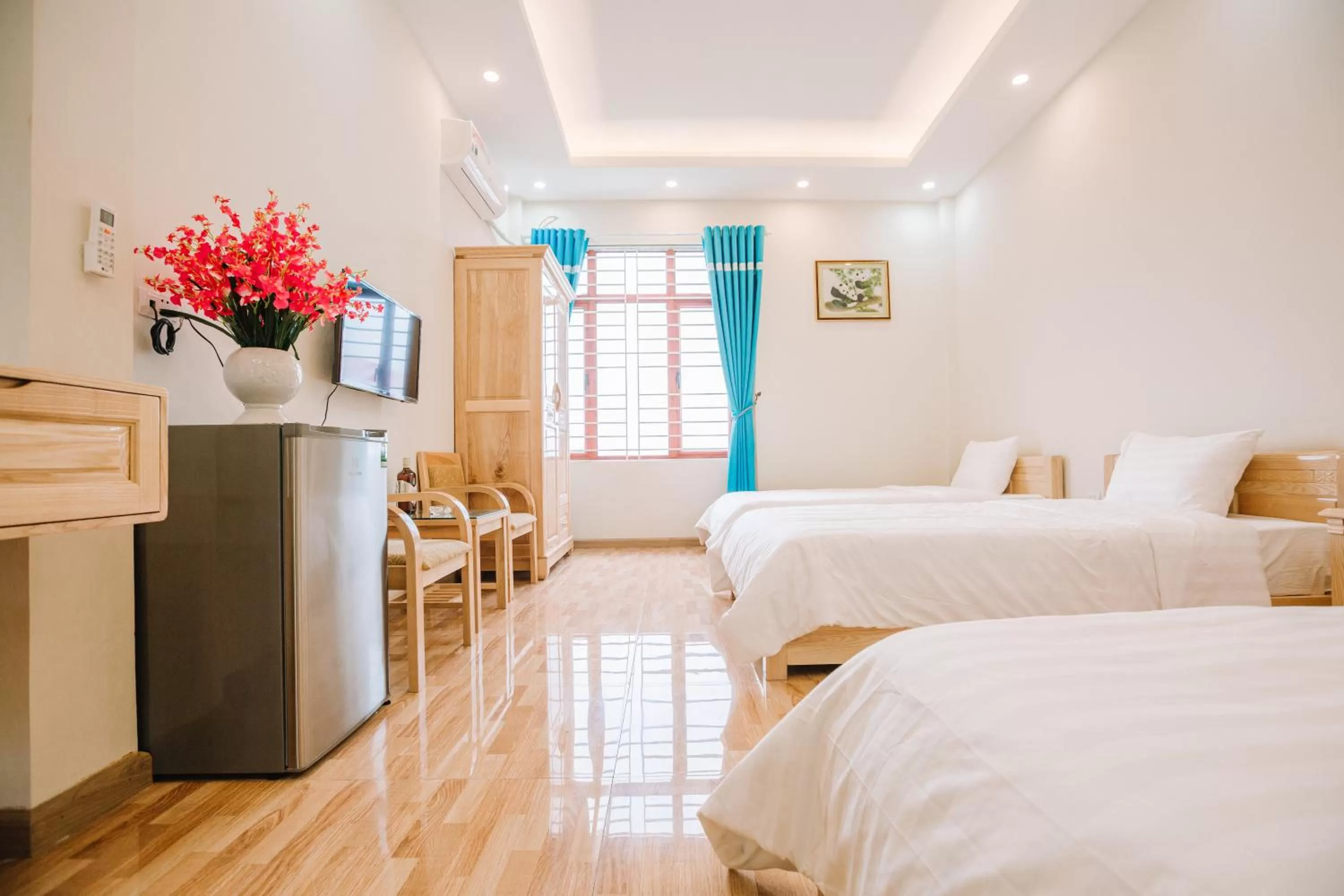 Bed in La Teisu Airport Hotel