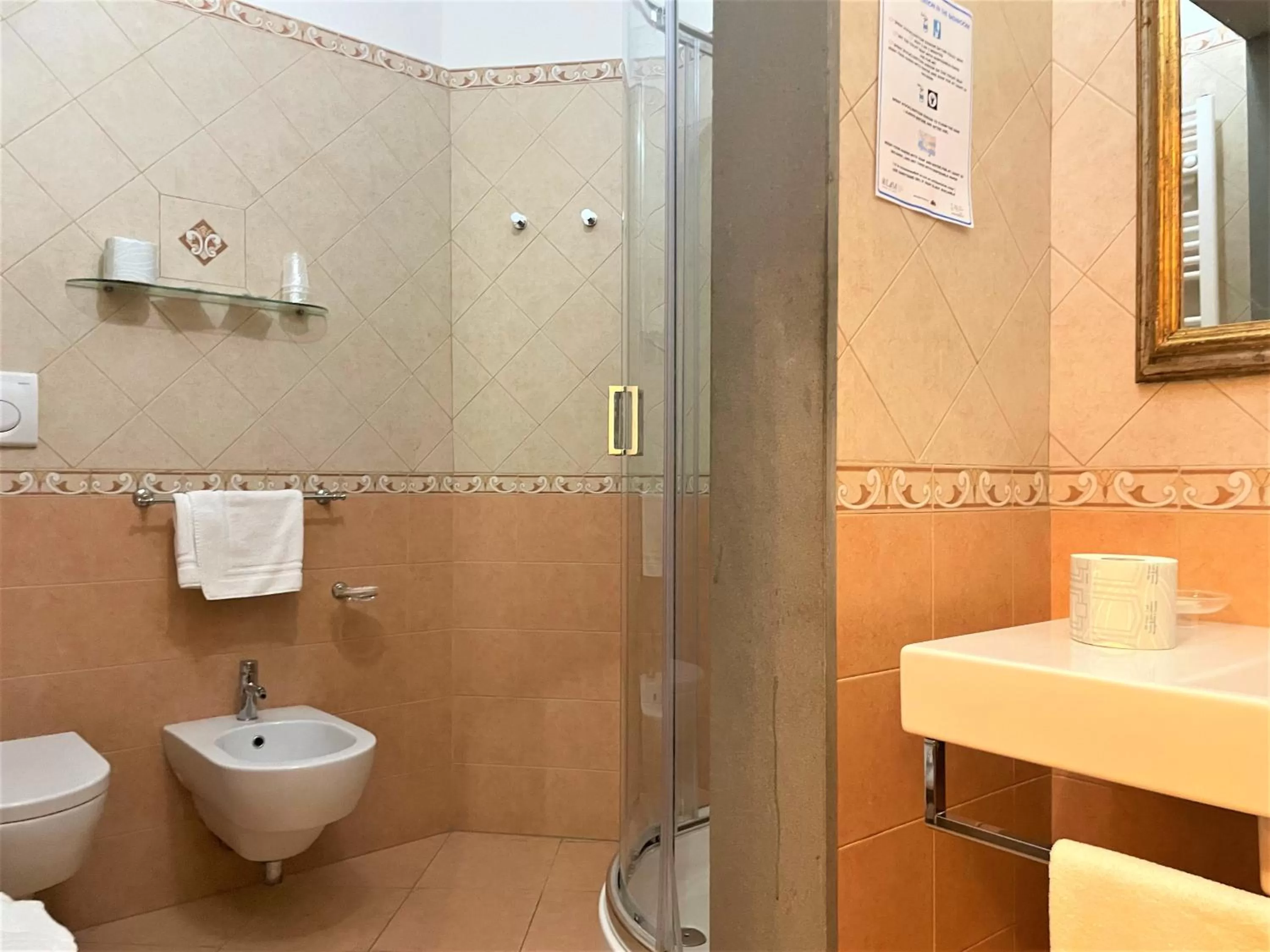 Shower in Hotel Residence La Contessina
