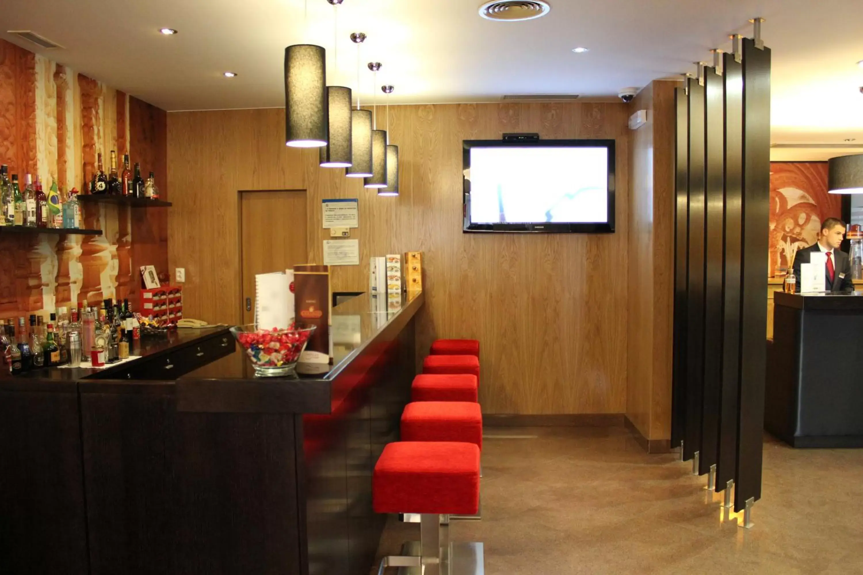 Lounge or bar, Lobby/Reception in Hotel Principe Lisboa