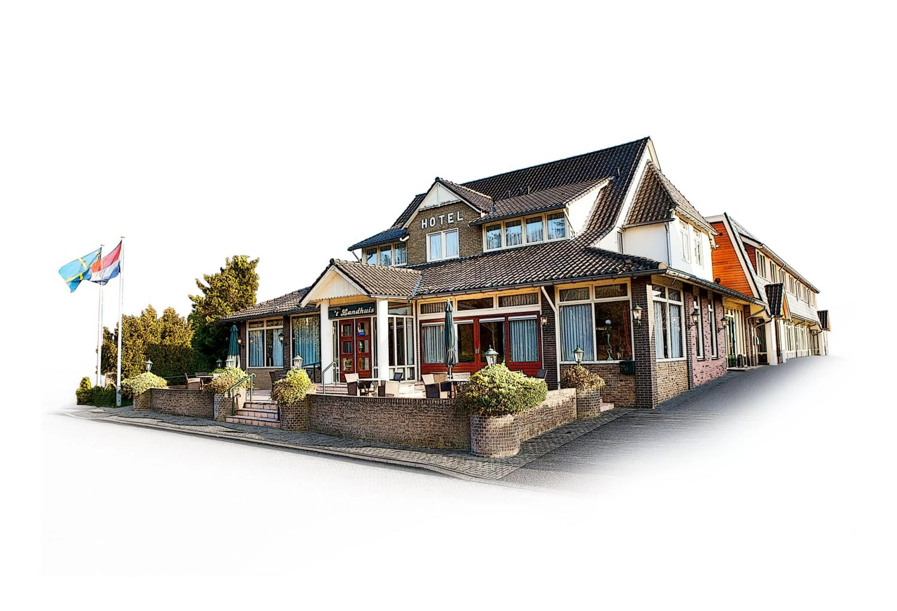 Facade/entrance in Hotel Het Landhuis