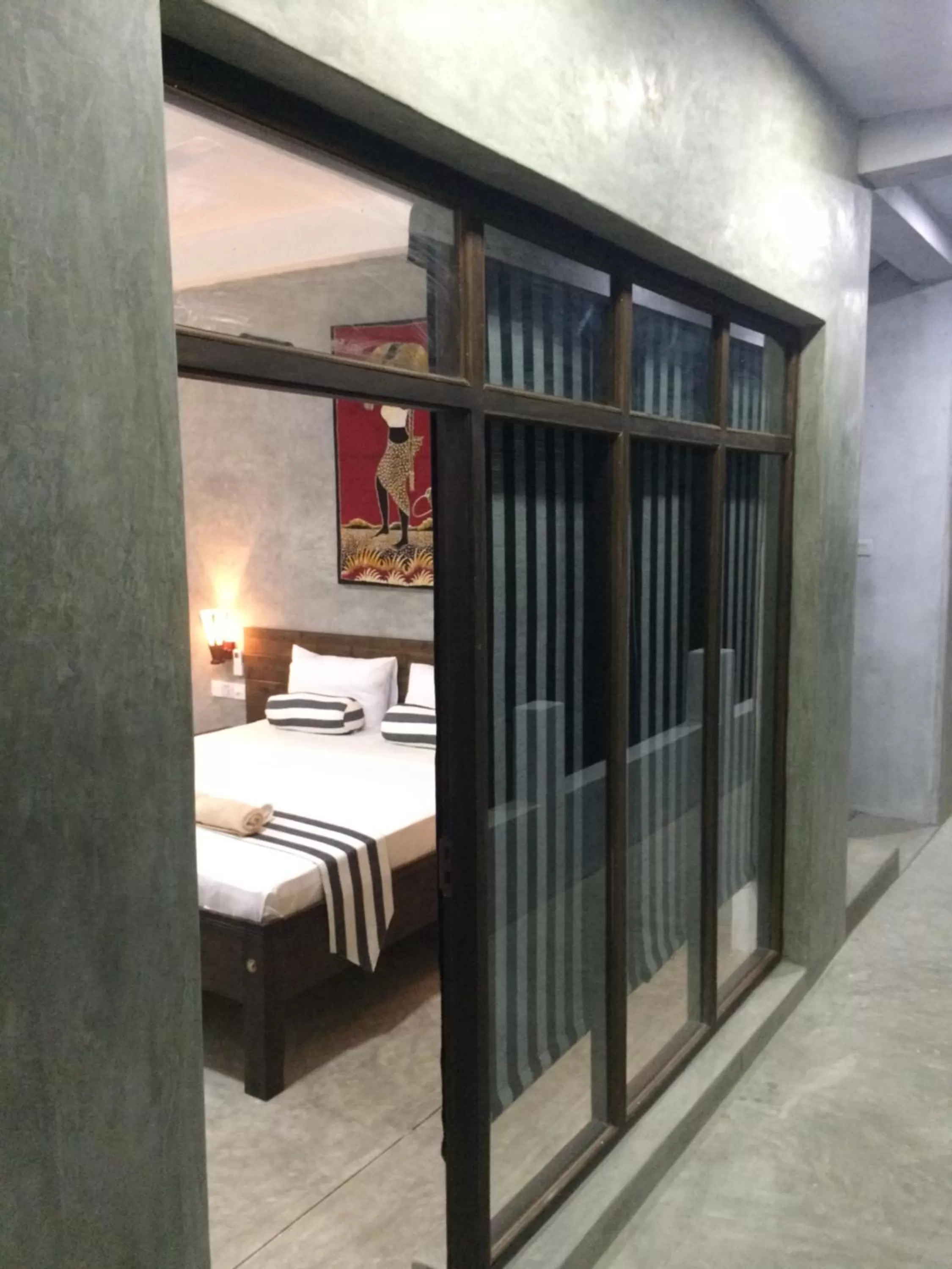 Bed in Green Wood Villa Negombo