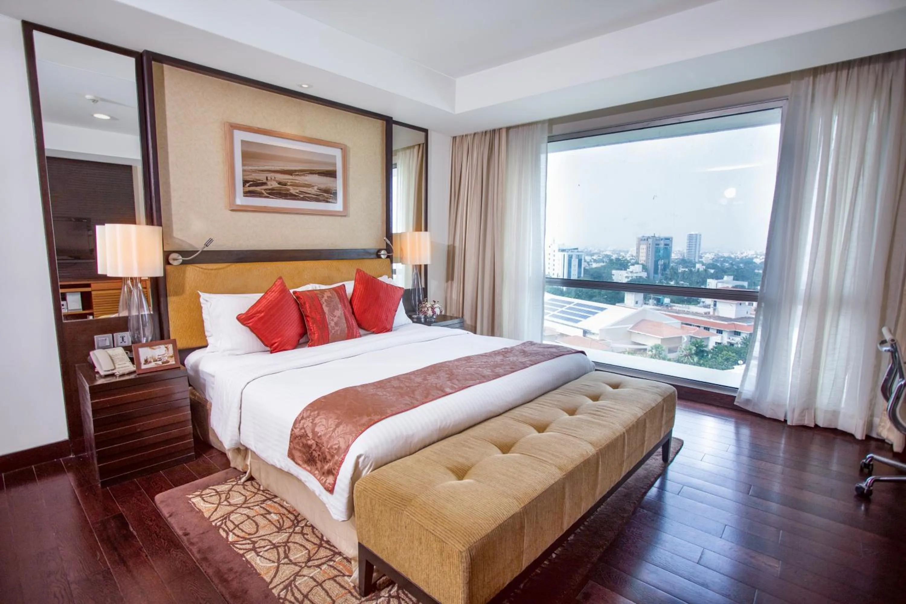 Bedroom, Bed in Somerset Greenways Chennai