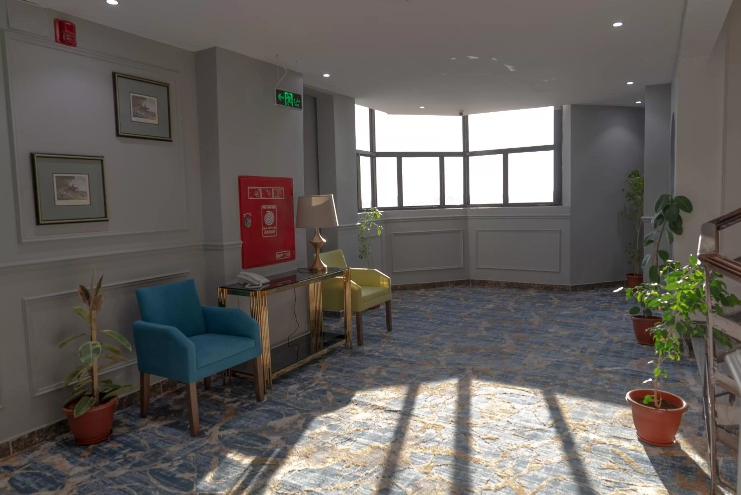 Seating area in WS Hotel