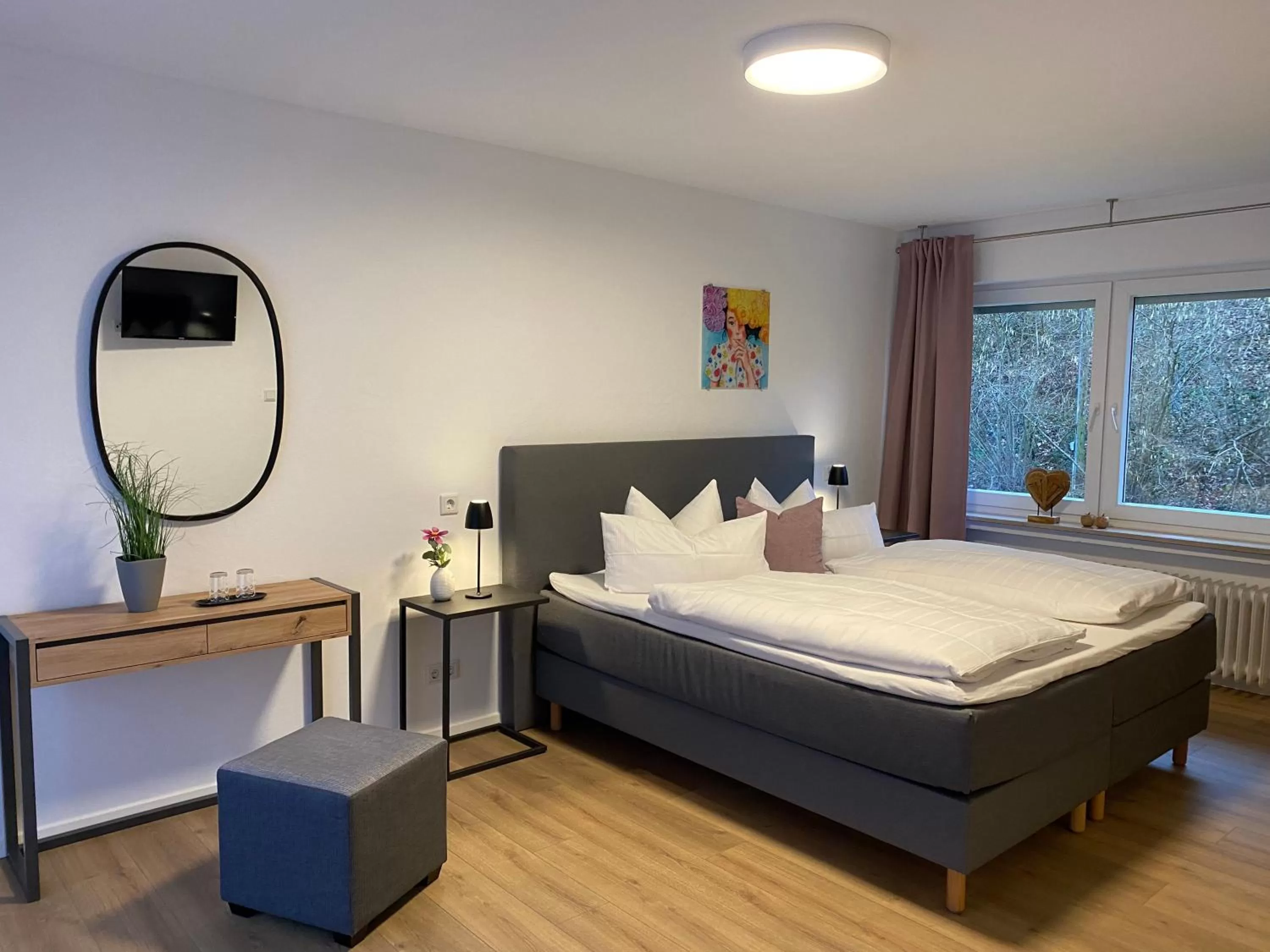 Bed in Hotel Ostermann