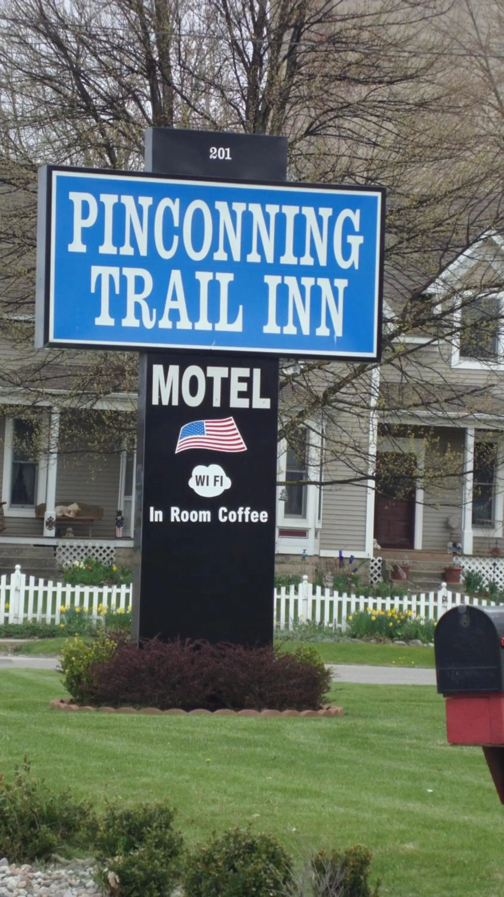 Property logo or sign in Pinconning Trail Inn Motel