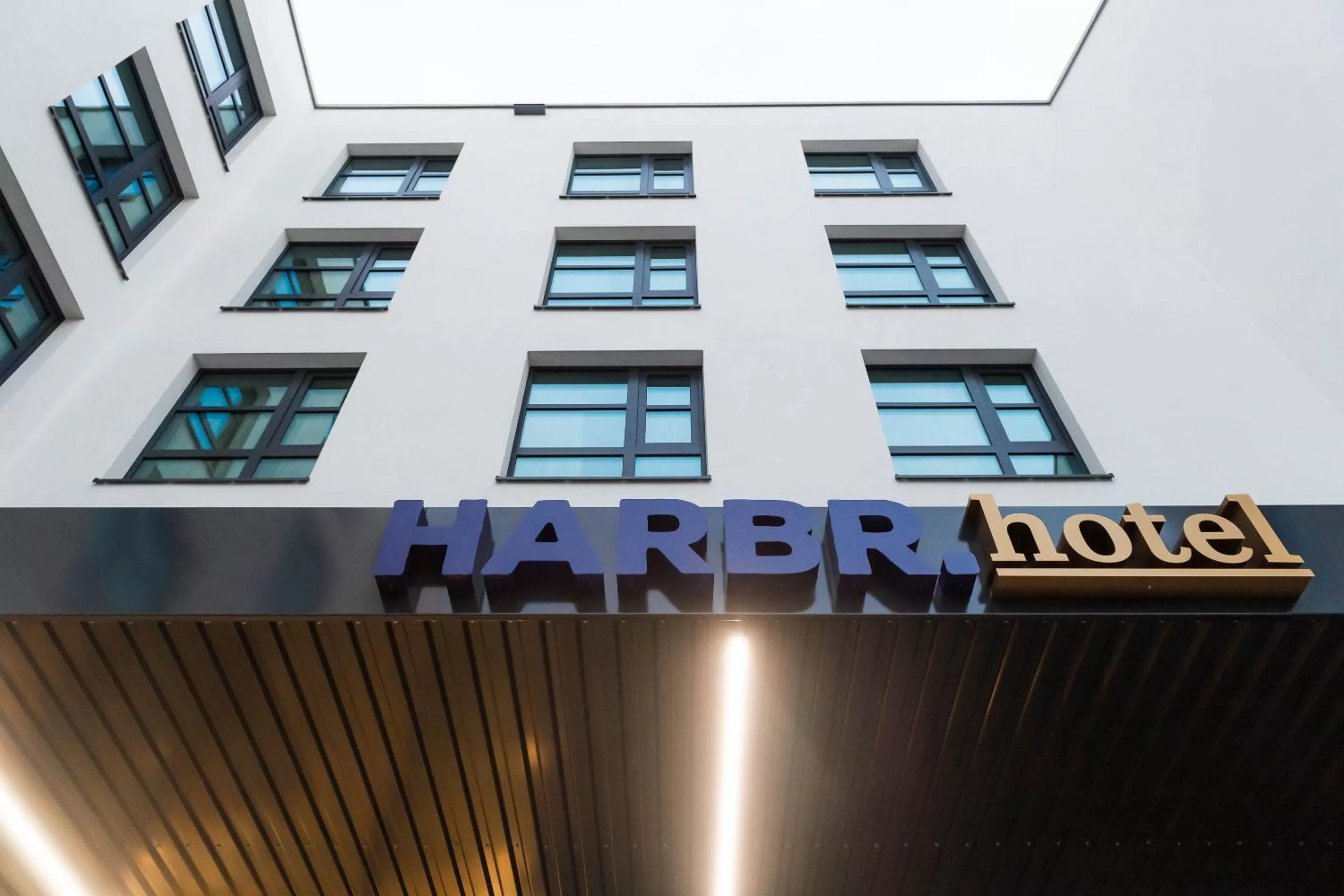 Facade/entrance in HARBR. hotel Heilbronn