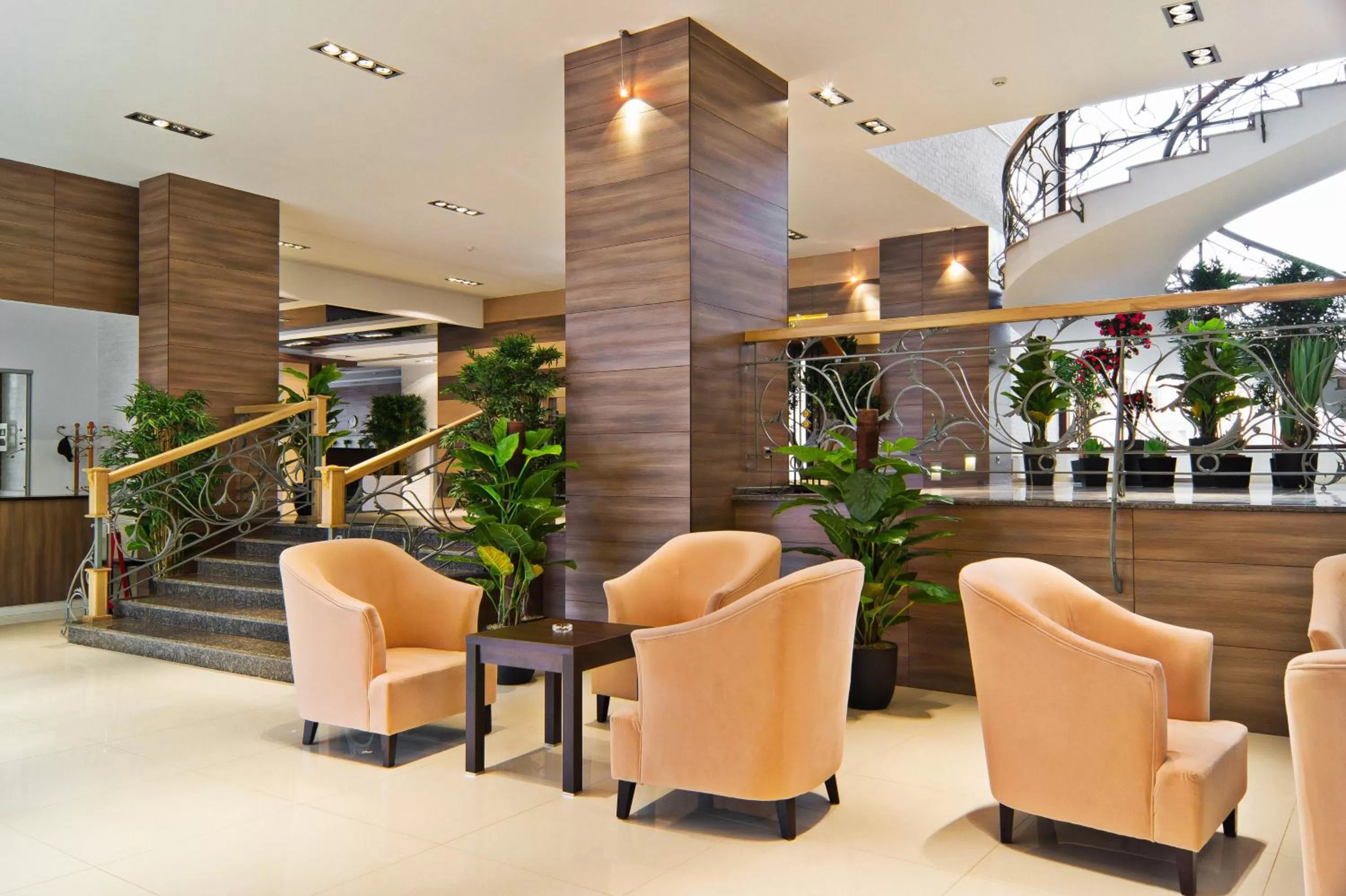 Lobby or reception in Hotel Russia