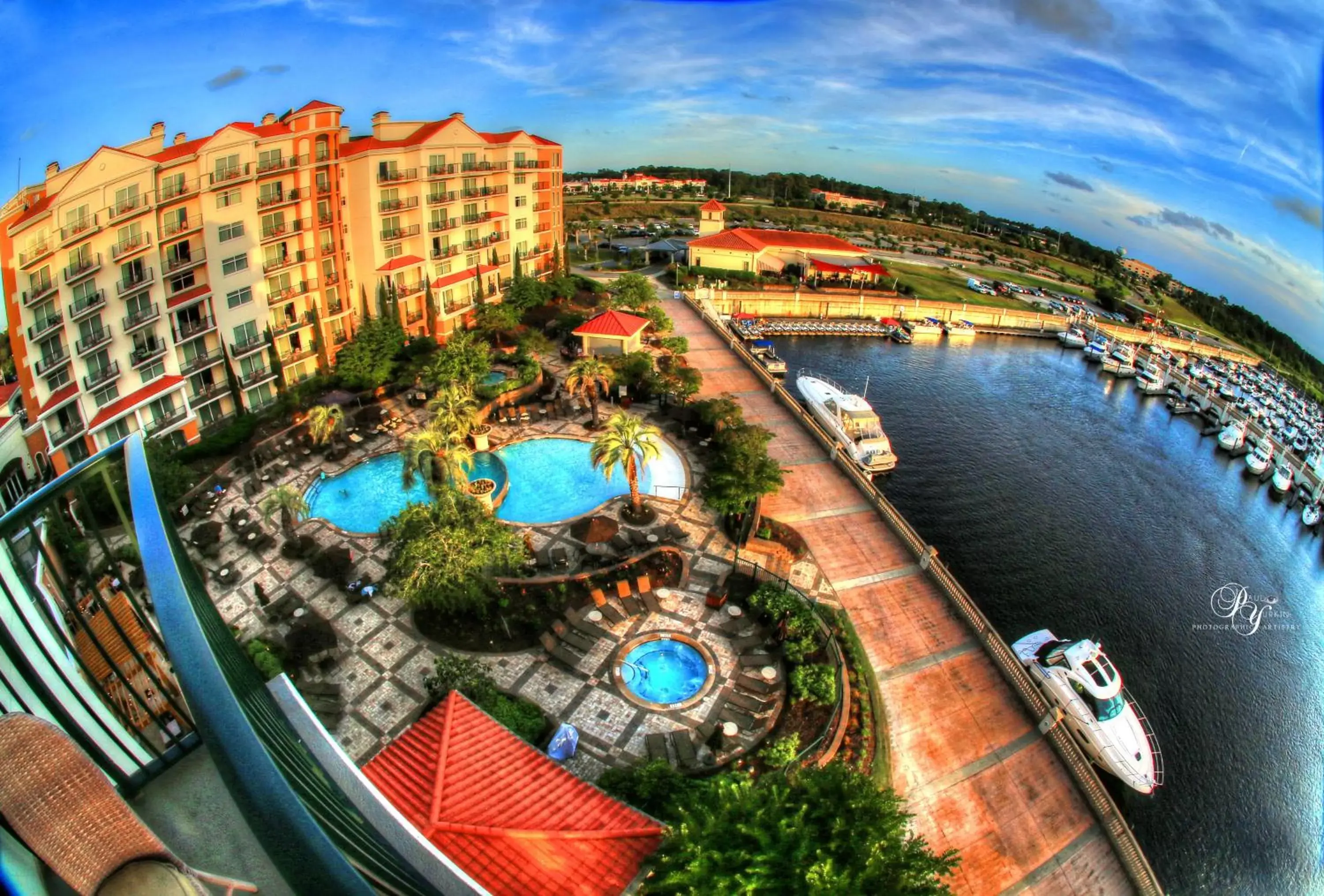 Pool view, Bird's-eye View in Marina Inn at Grande Dunes