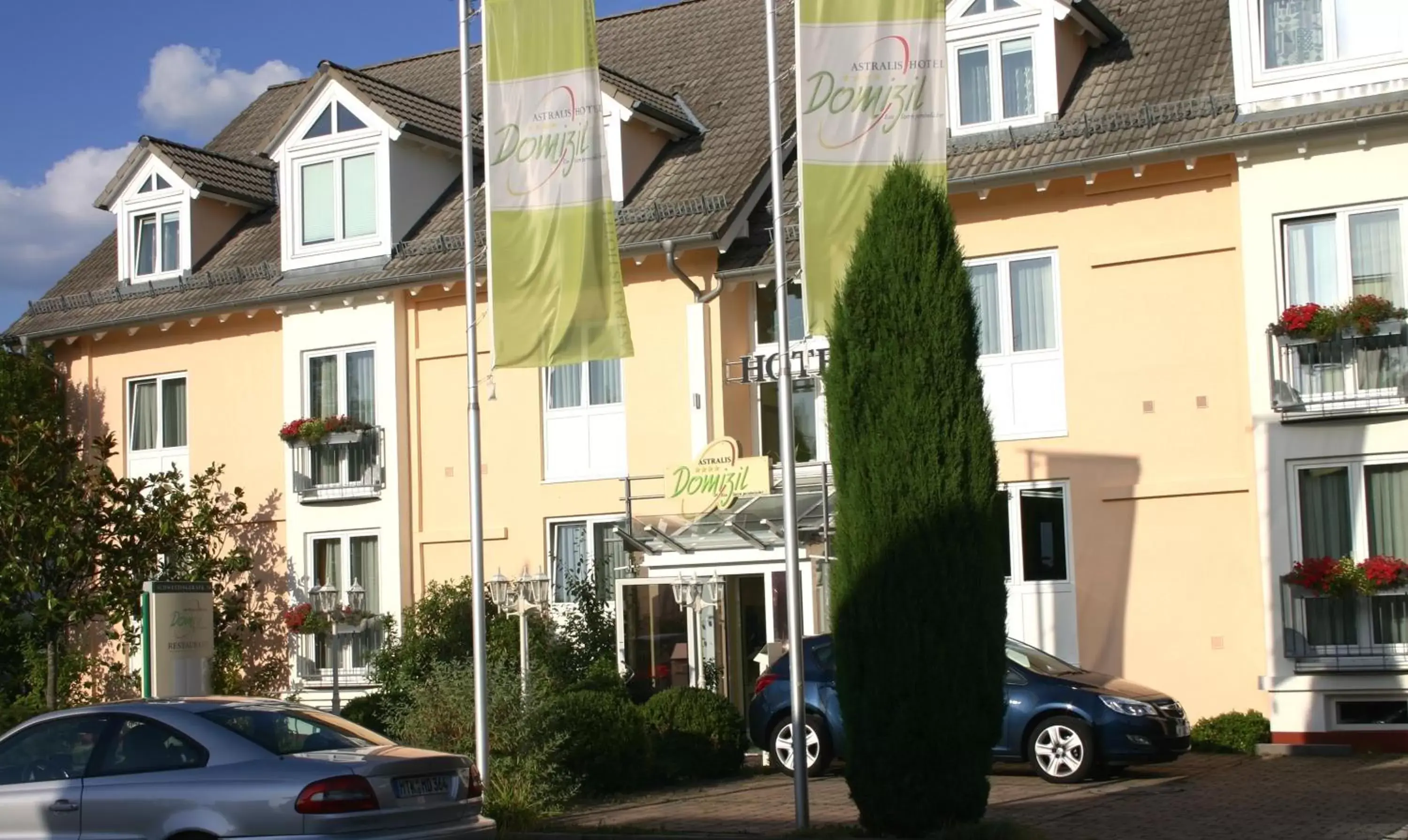 Facade/entrance, Neighborhood in Astralis Hotel Domizil