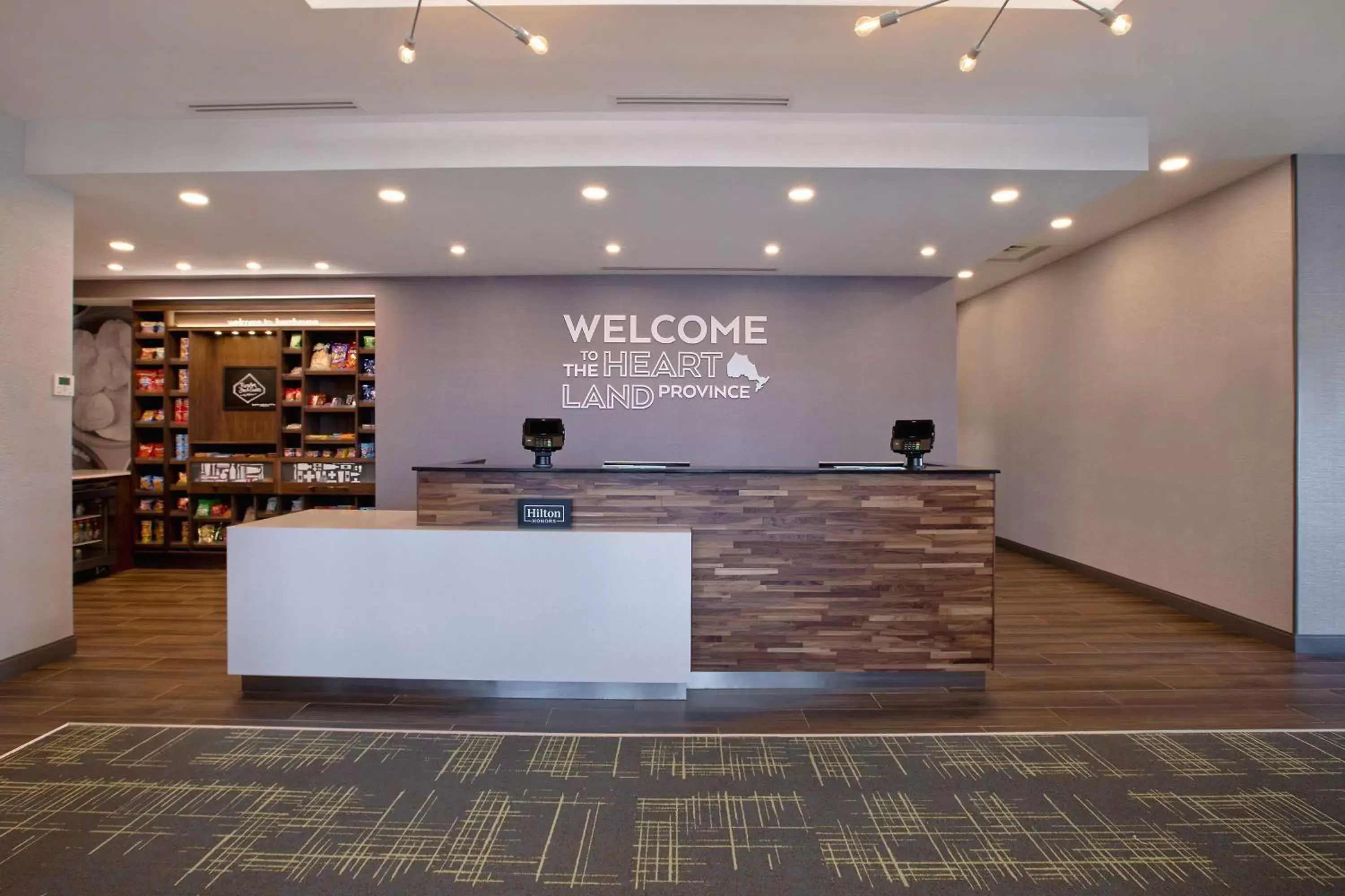 Lobby or reception, Lobby/Reception in Hampton Inn & Suites Ottawa West, Ontario, Canada