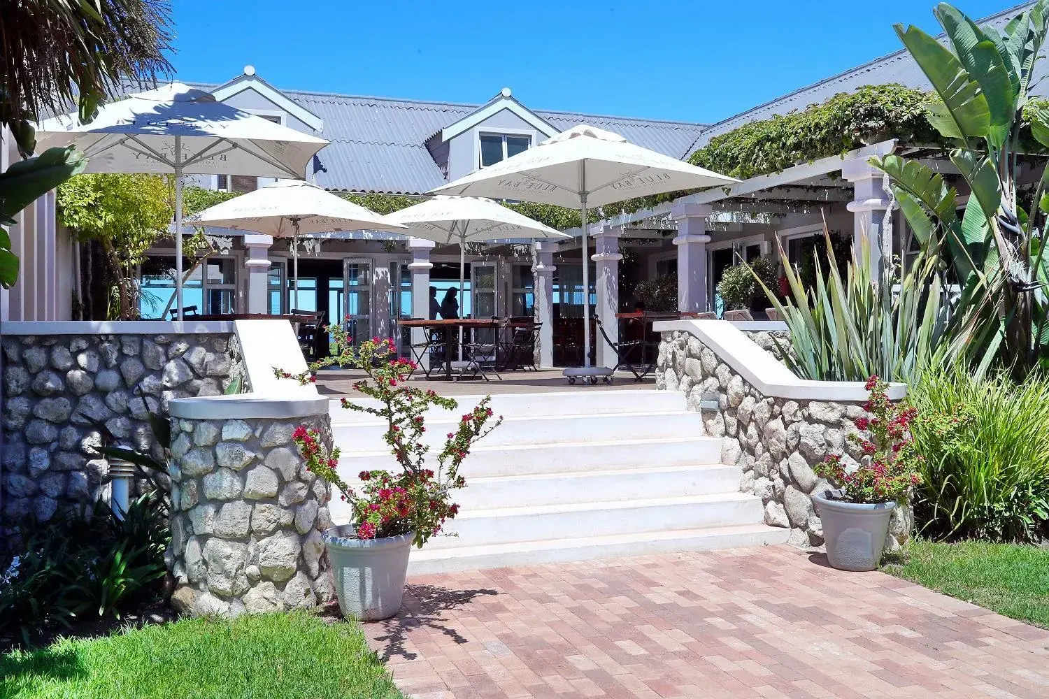 Patio, Property Building in Blue Bay Lodge