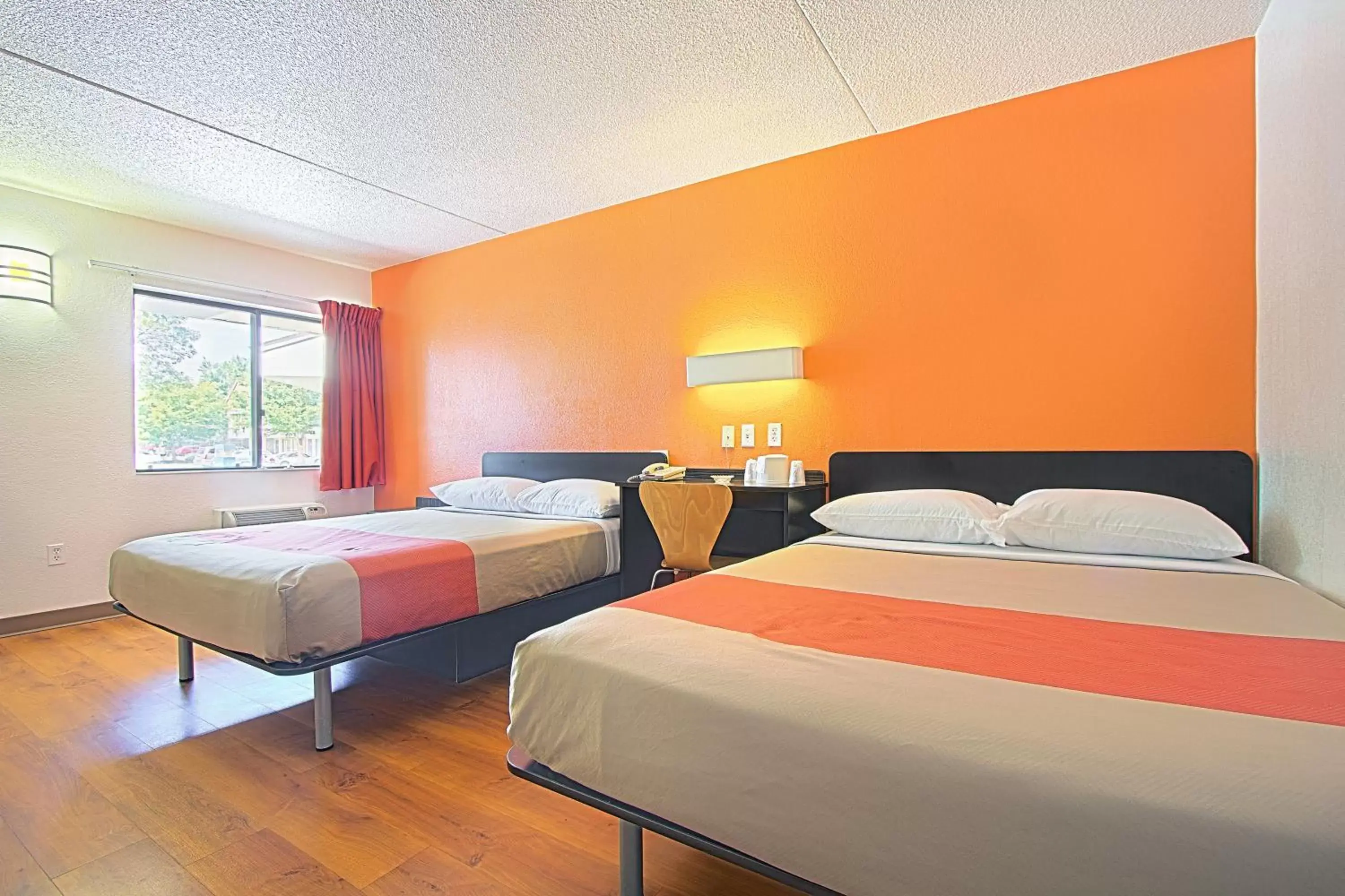 Bed in Motel 6-East Brunswick, NJ