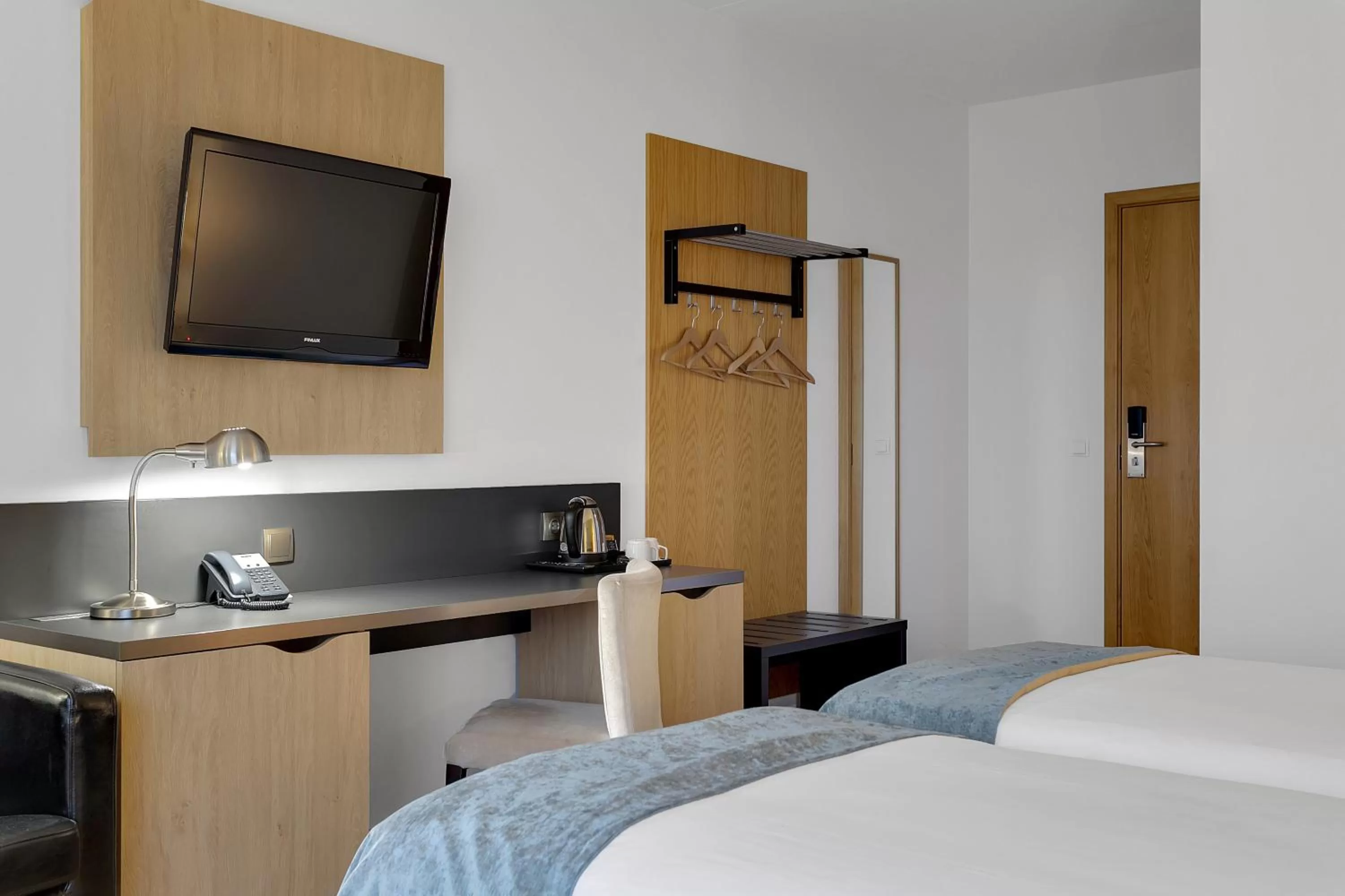 Bed in Aurora Hotel at Reykjavik-Keflavik Airport Terminal KEF