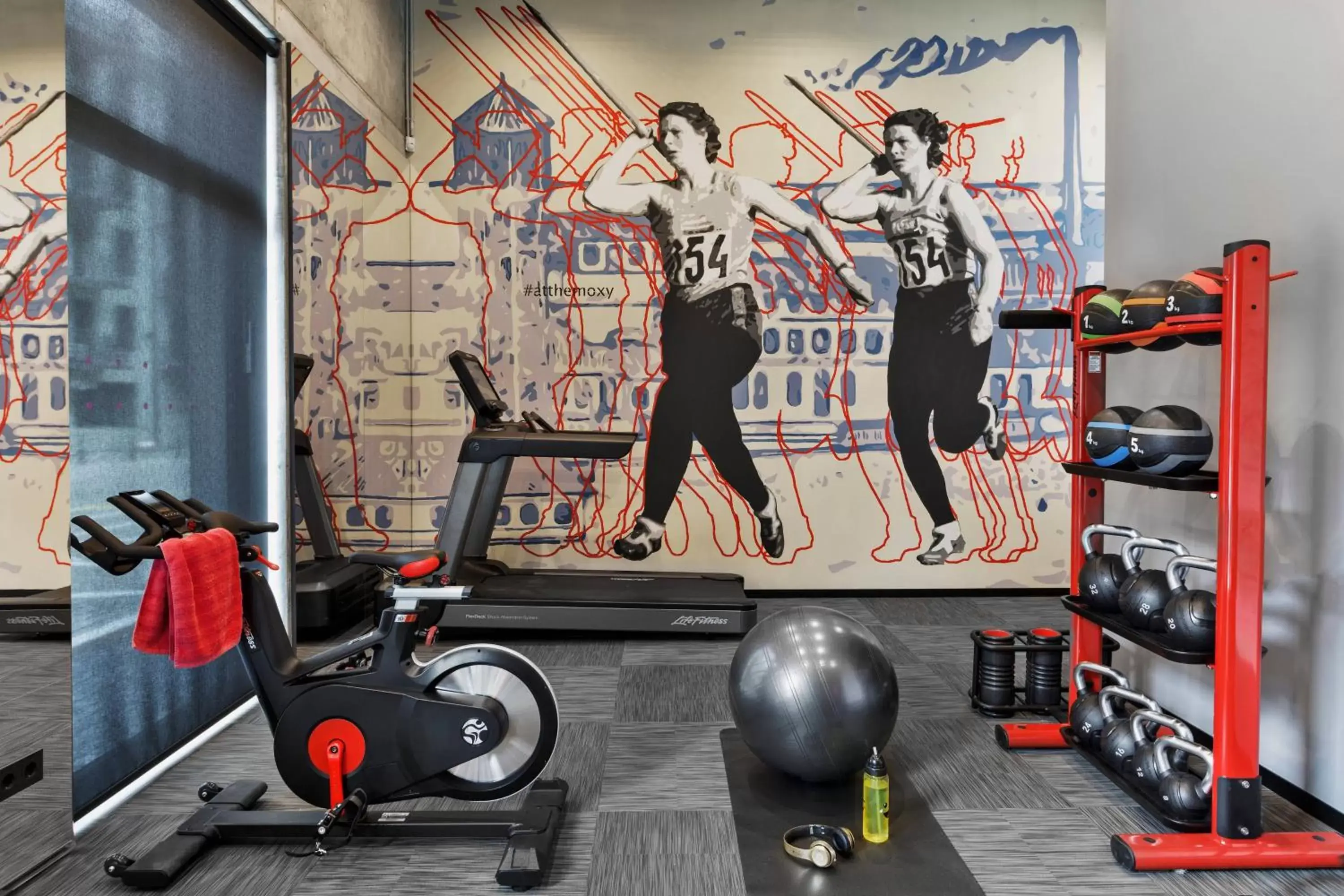 Fitness centre/facilities, Fitness Center/Facilities in Moxy Kaunas Center