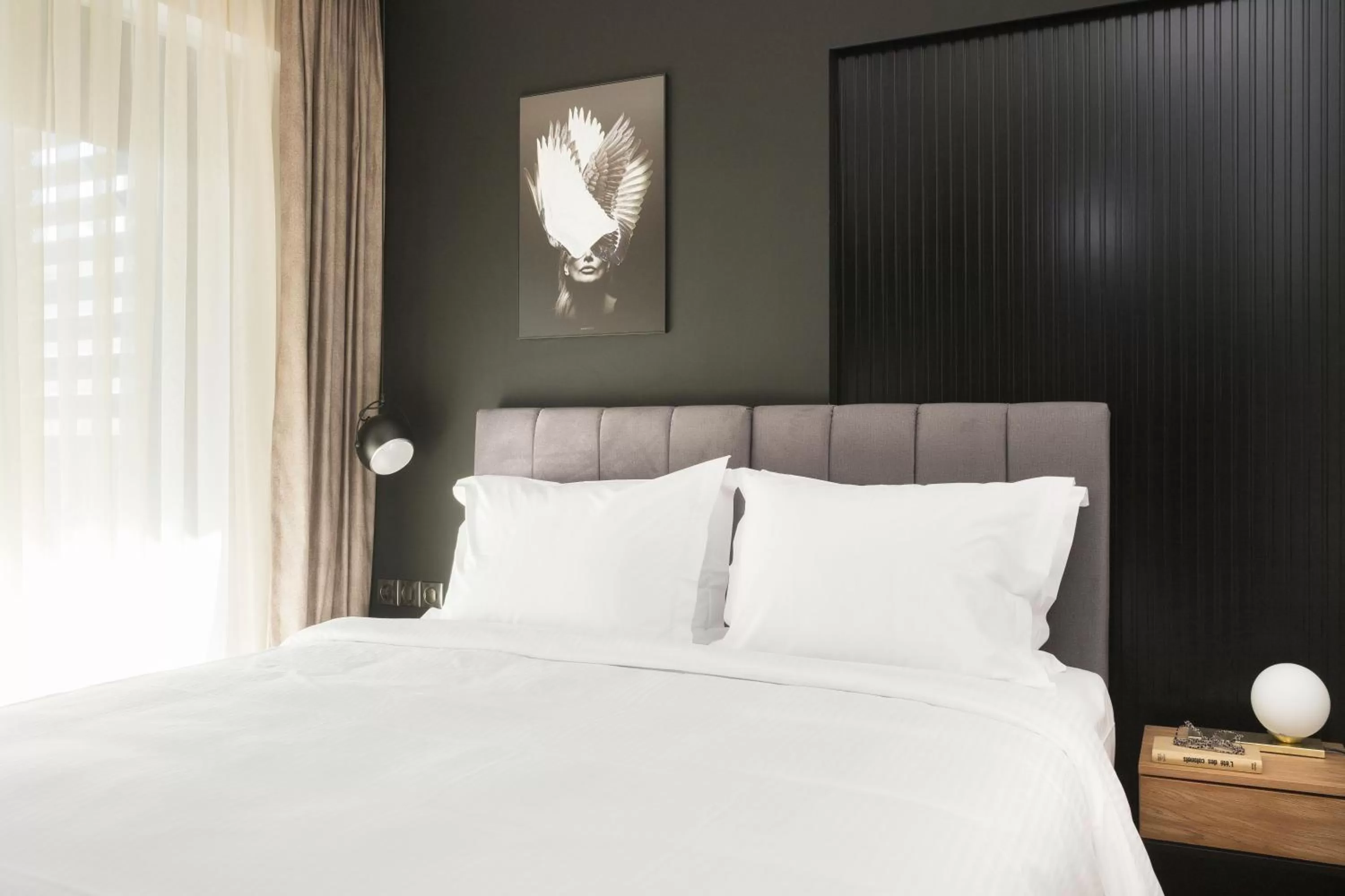 Bed in LUX&EASY Athens Downtown Apartments