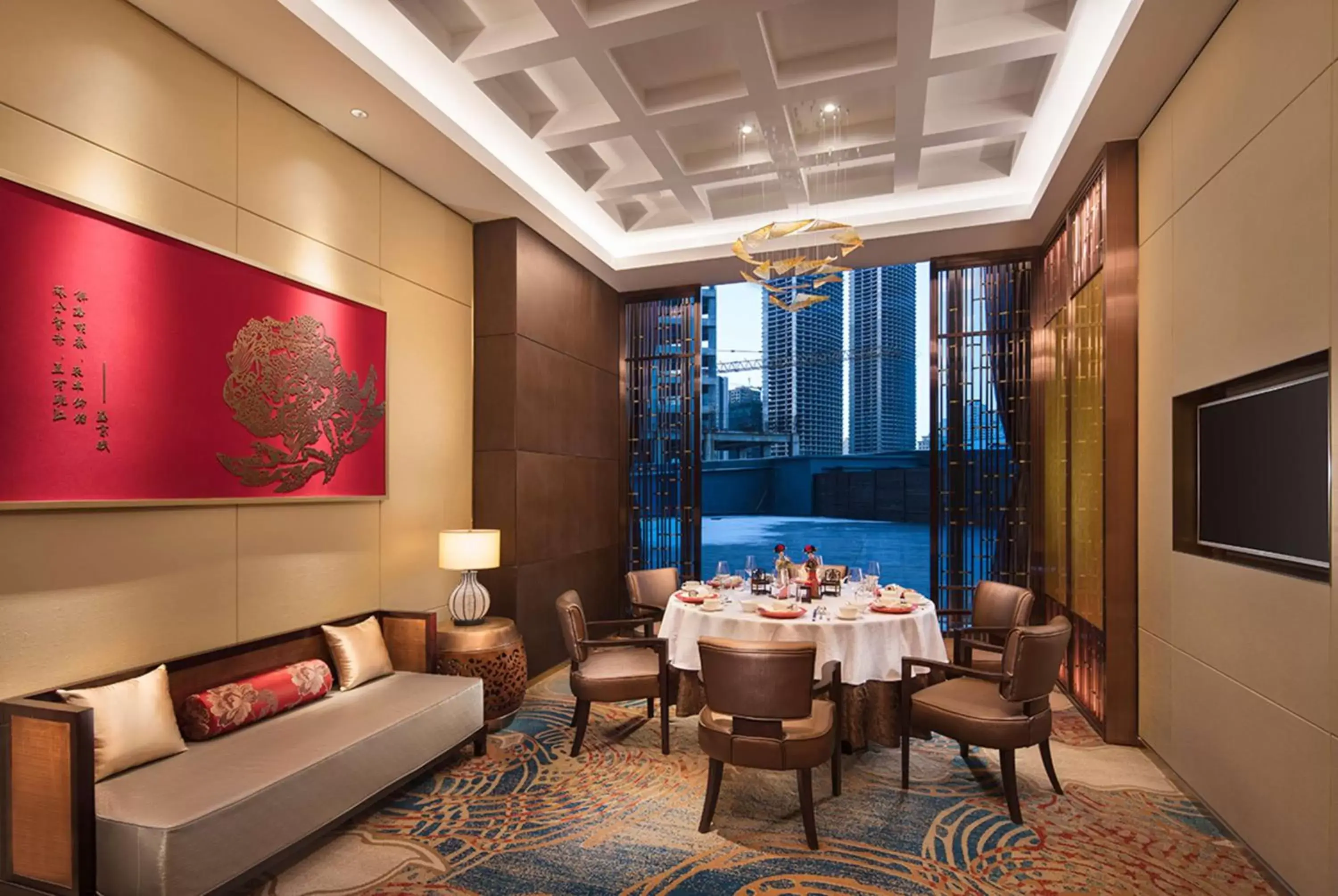 Dining area in Hilton Shenyang