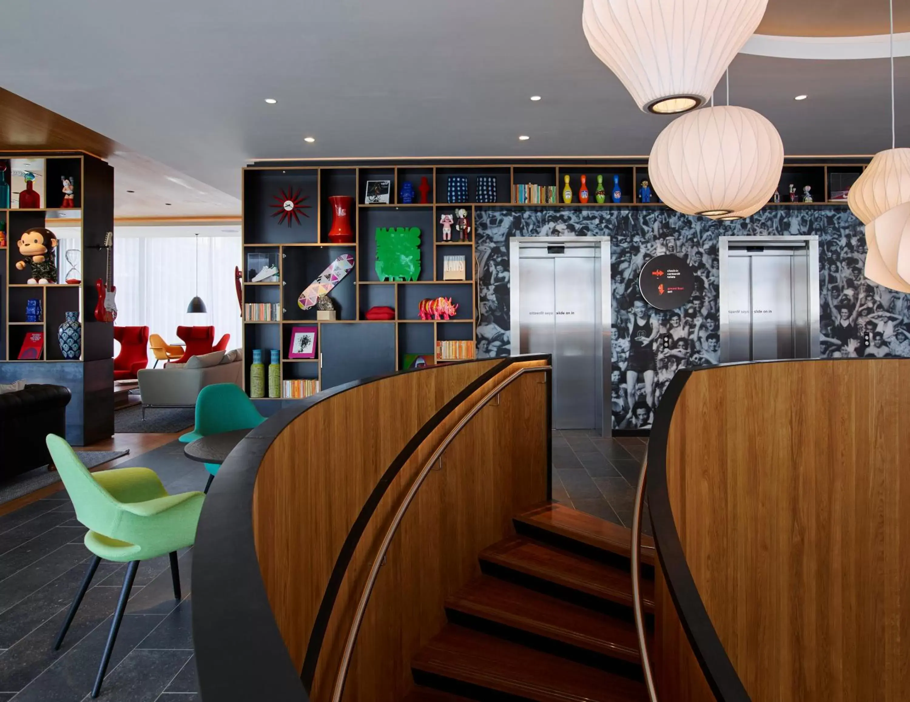 Lobby or reception in citizenM London Shoreditch