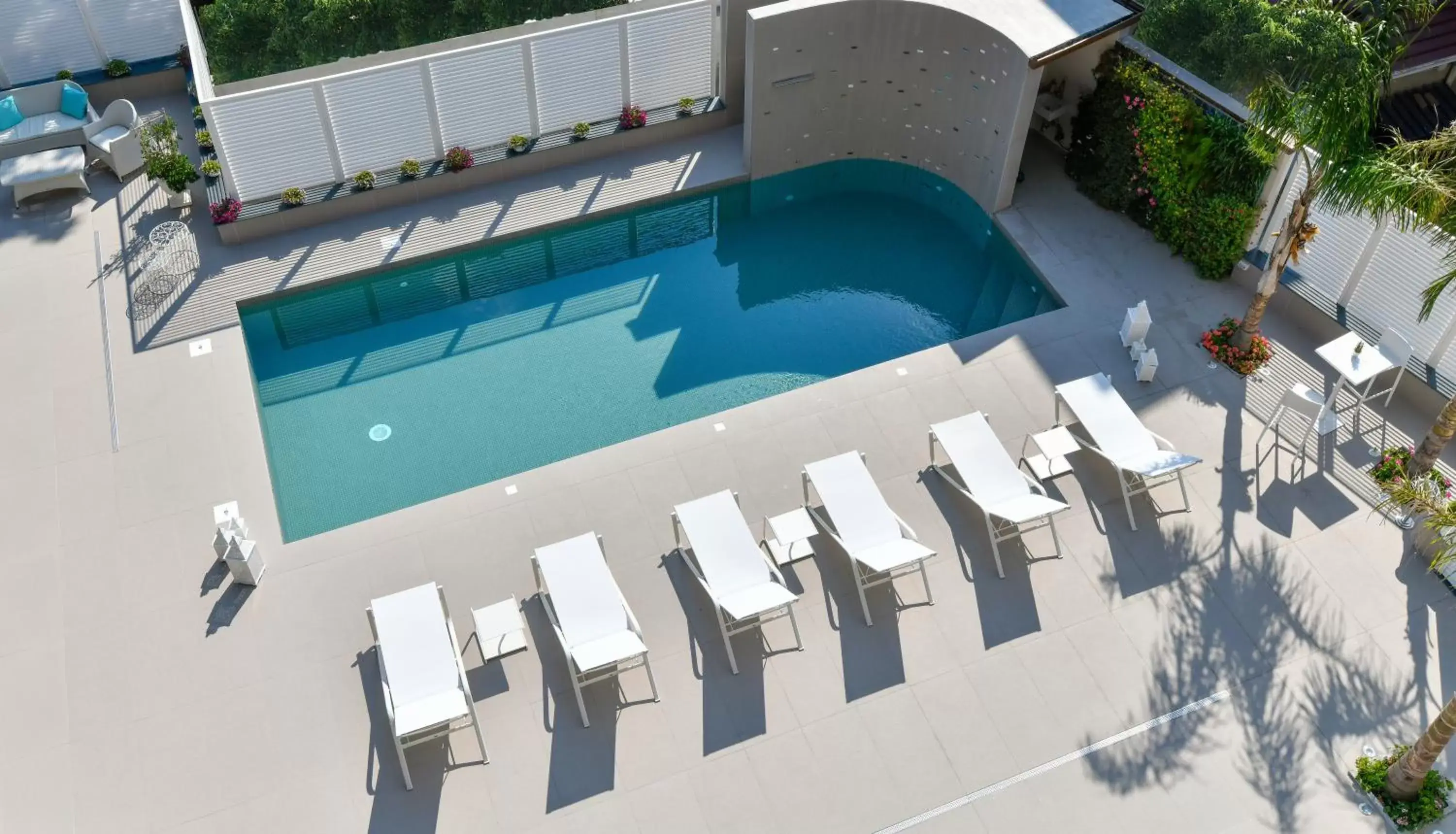 Pool View in Best Western Hotel Ferrari