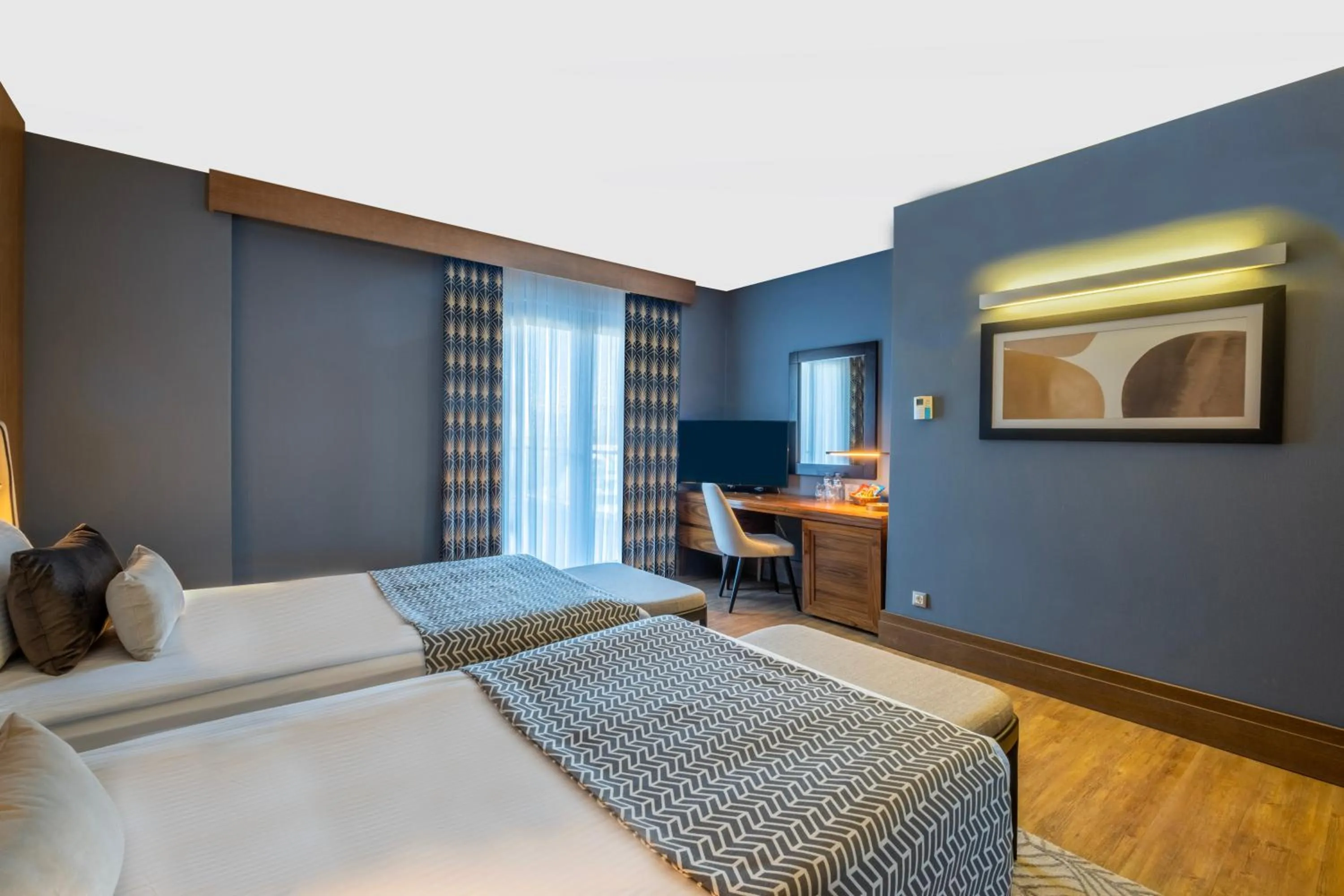 Bed in Susesi Luxury Resort