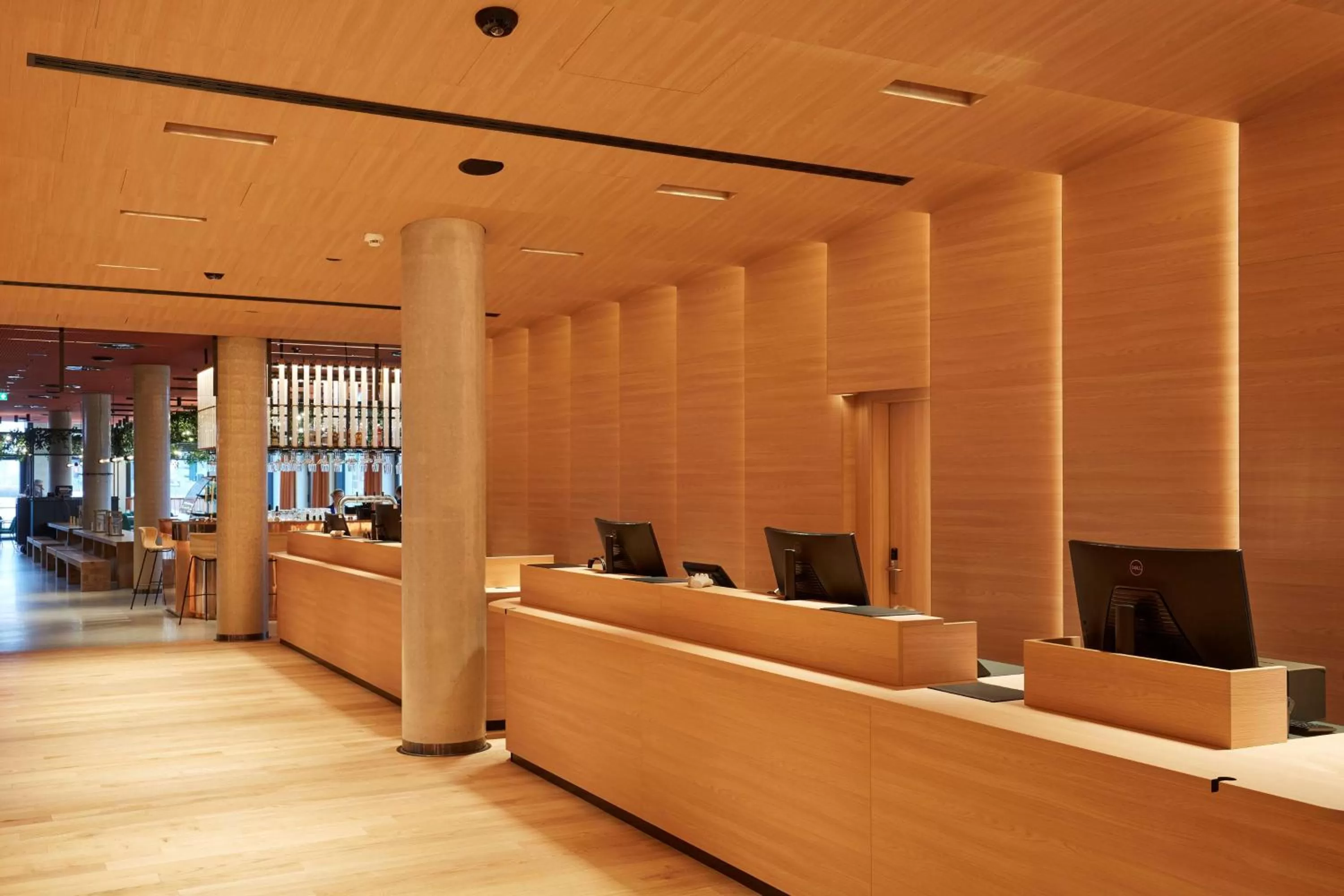 Lobby or reception in Scandic Frankfurt Hafenpark