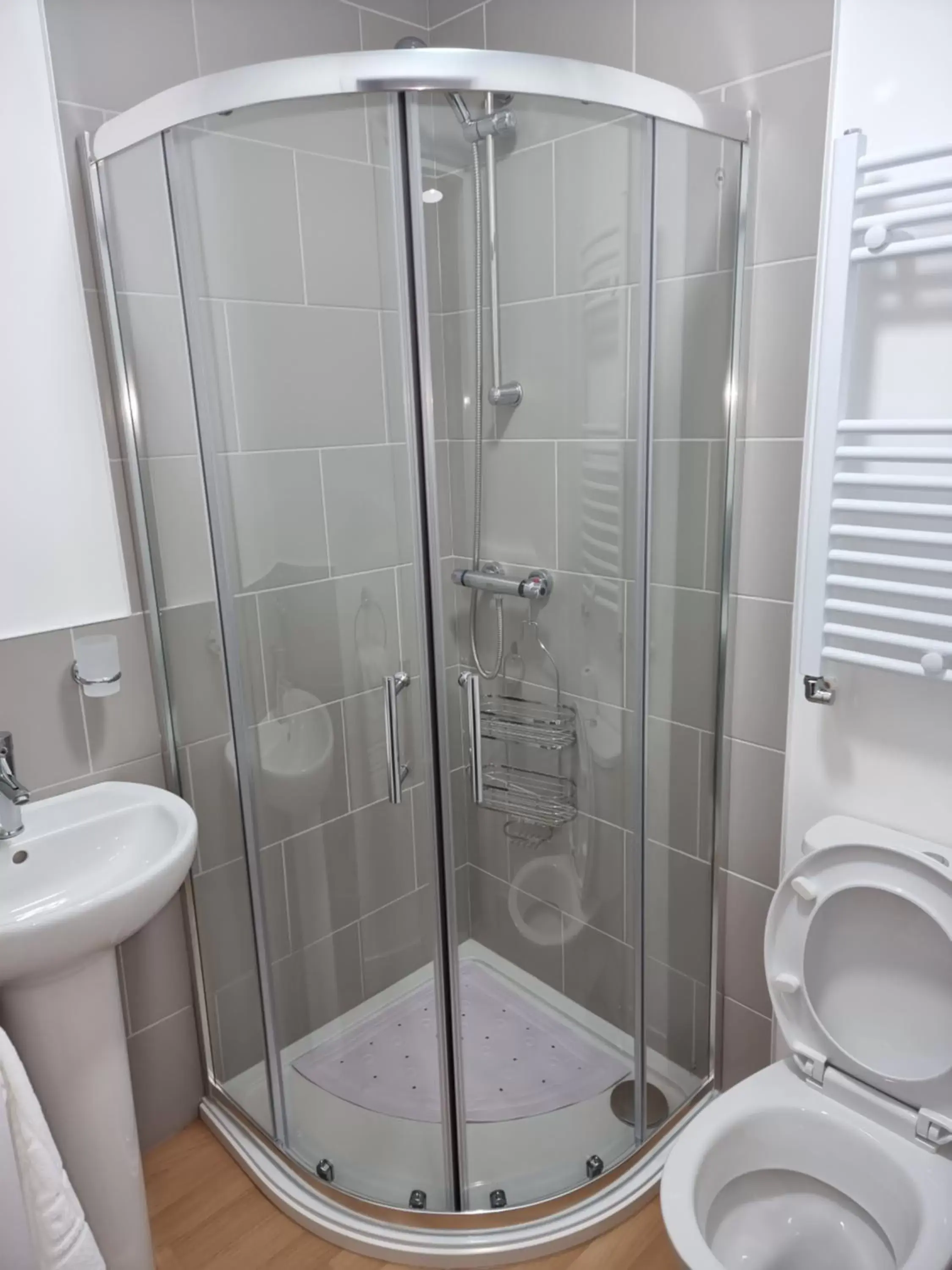 Shower, Bathroom in Langley House Hotel