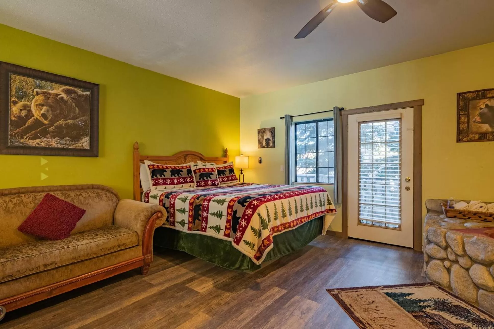 Bed in Black Forest Lodge