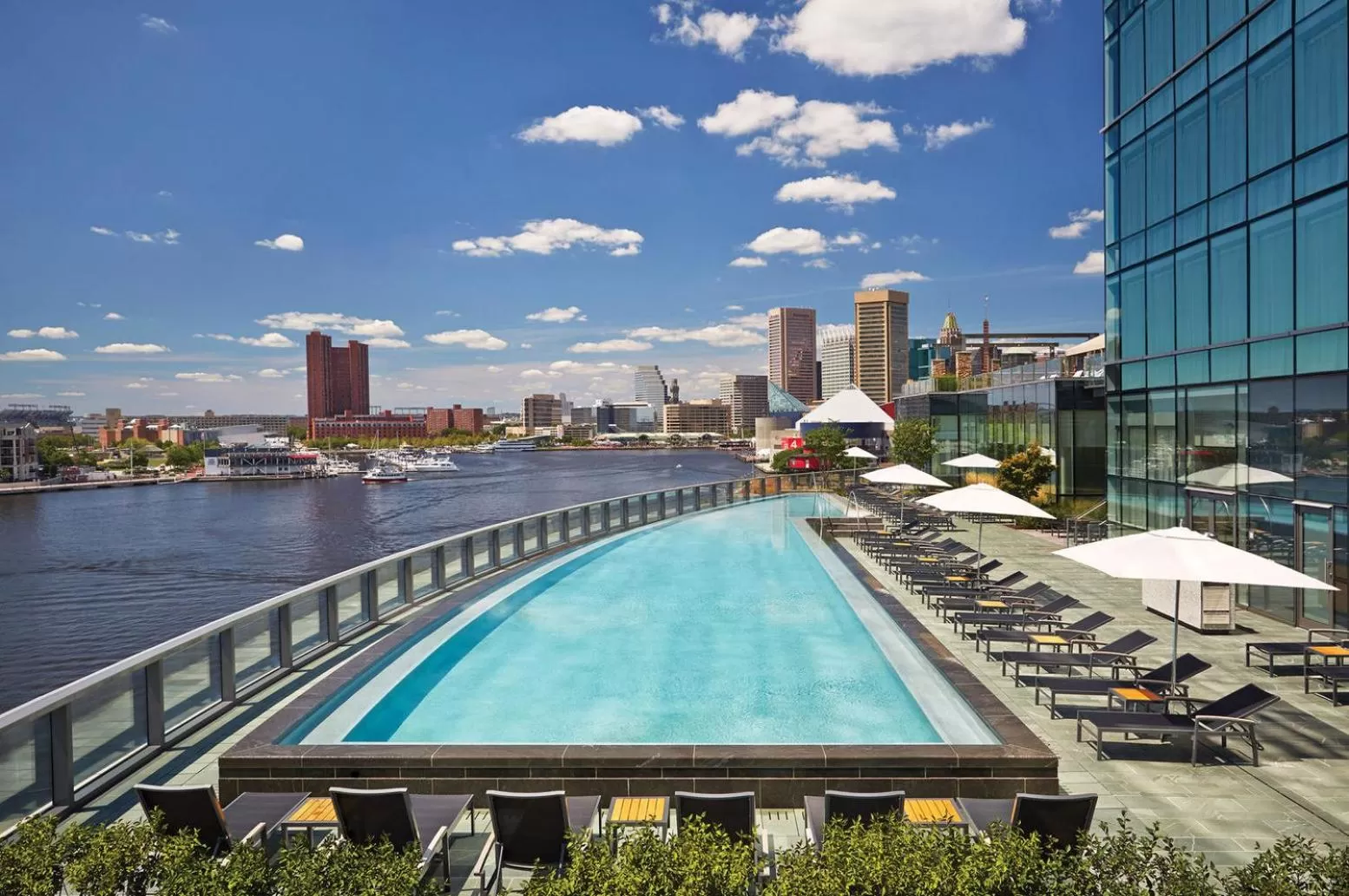 Swimming pool in Four Seasons Baltimore