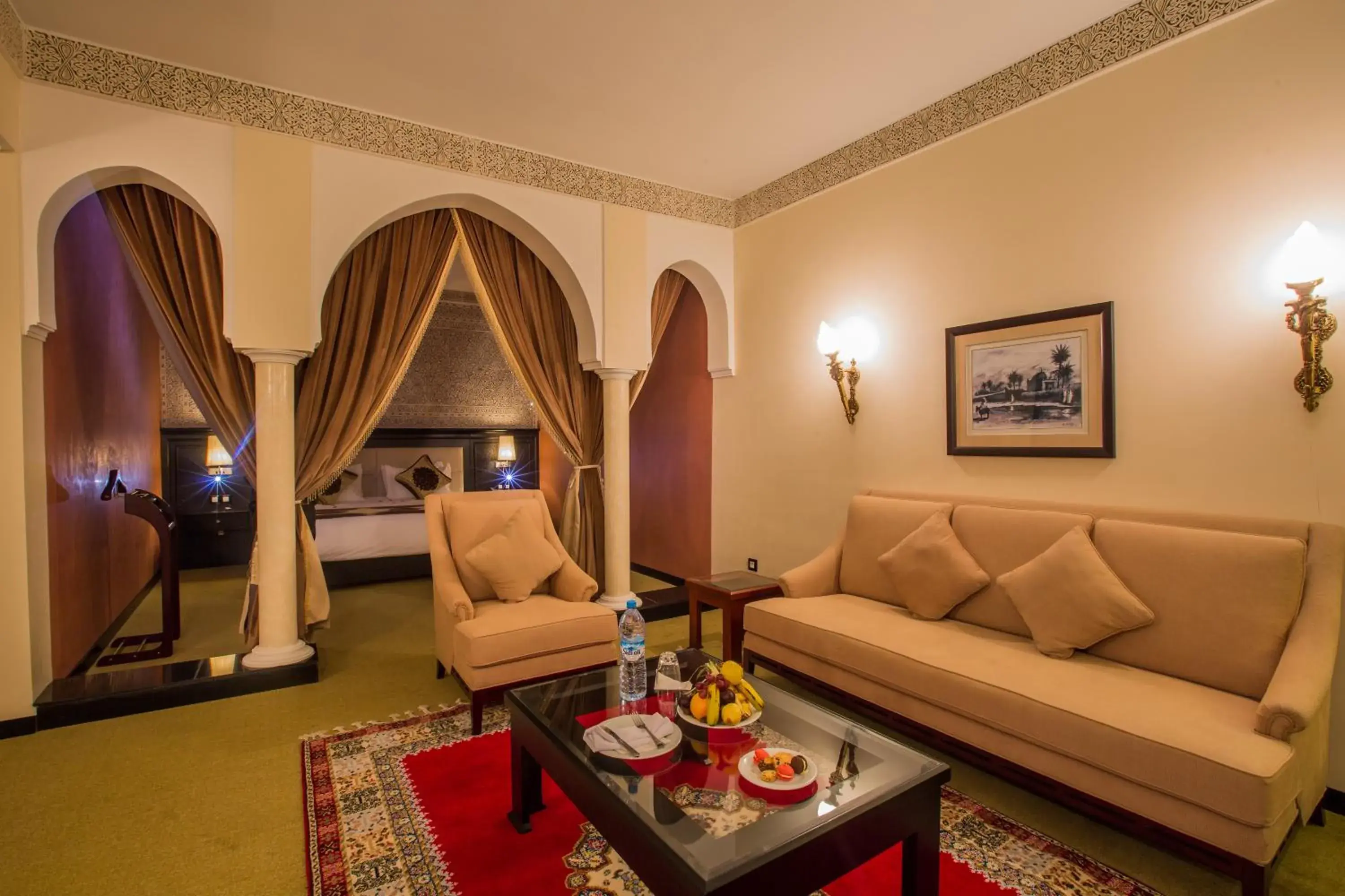 Photo of the whole room, Seating Area in Hotel Riad Ennakhil & SPA