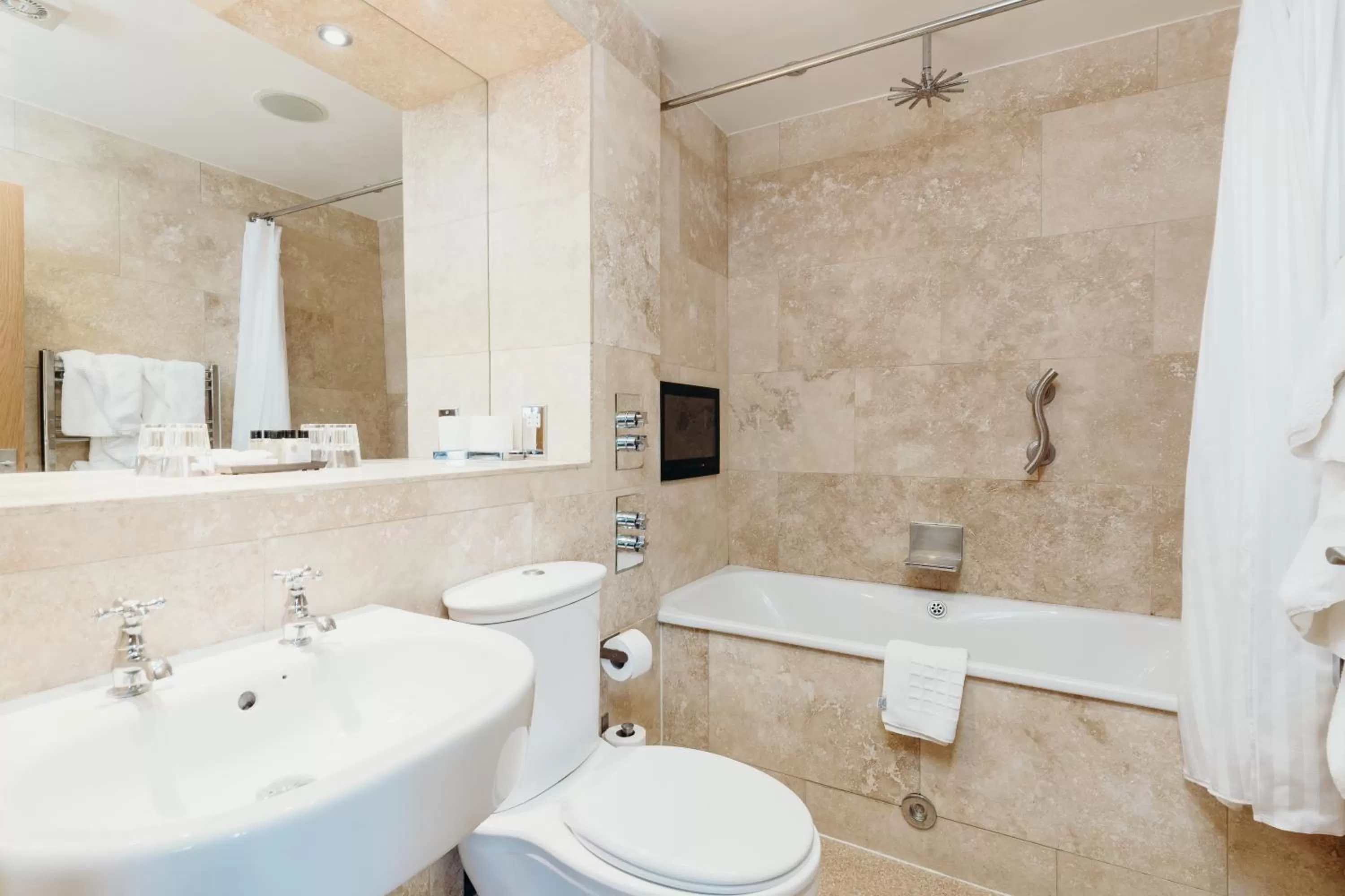 Toilet in Crown Spa Hotel Scarborough by Compass Hospitality