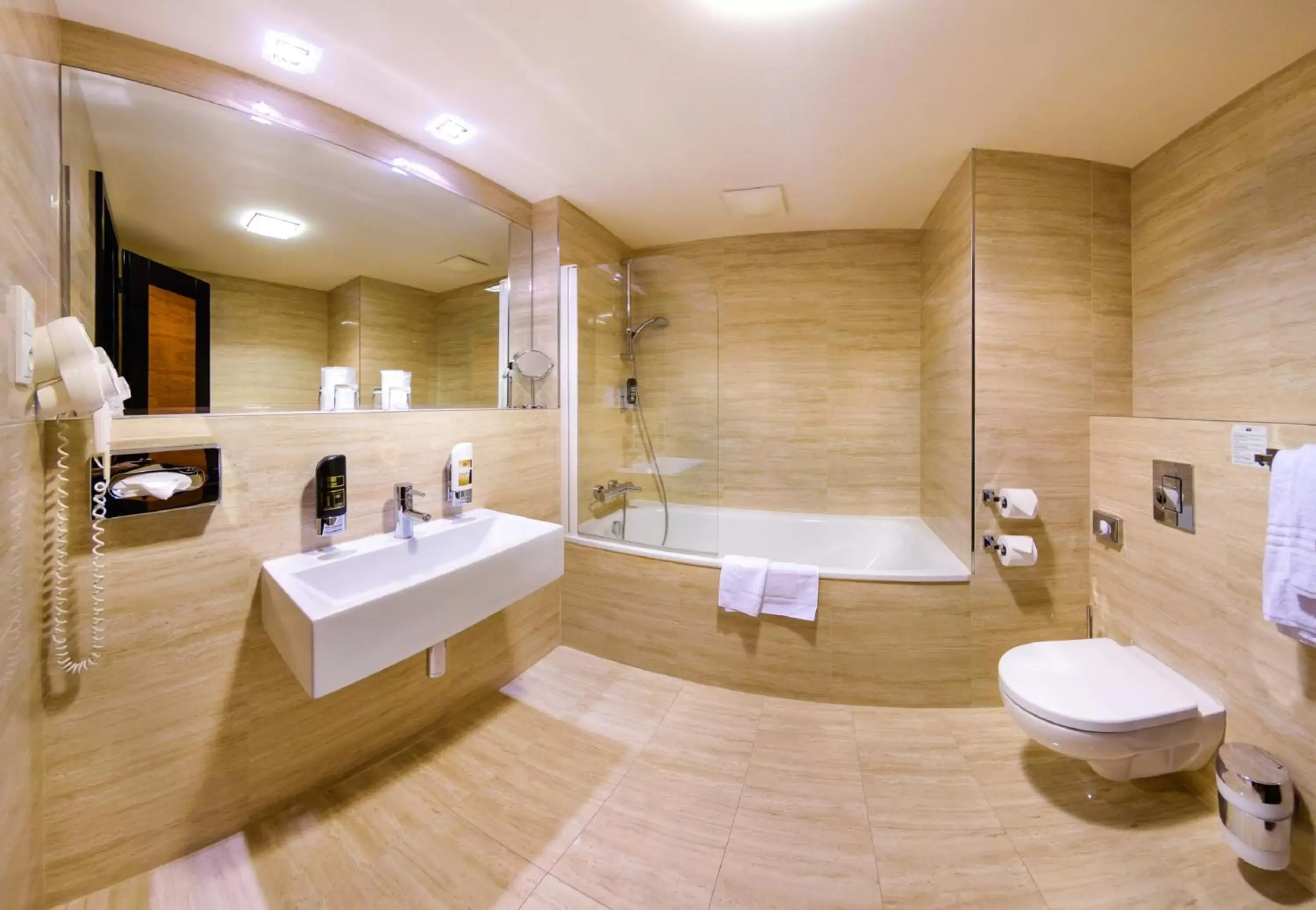 Toilet, Bathroom in Grand Majestic Hotel Prague