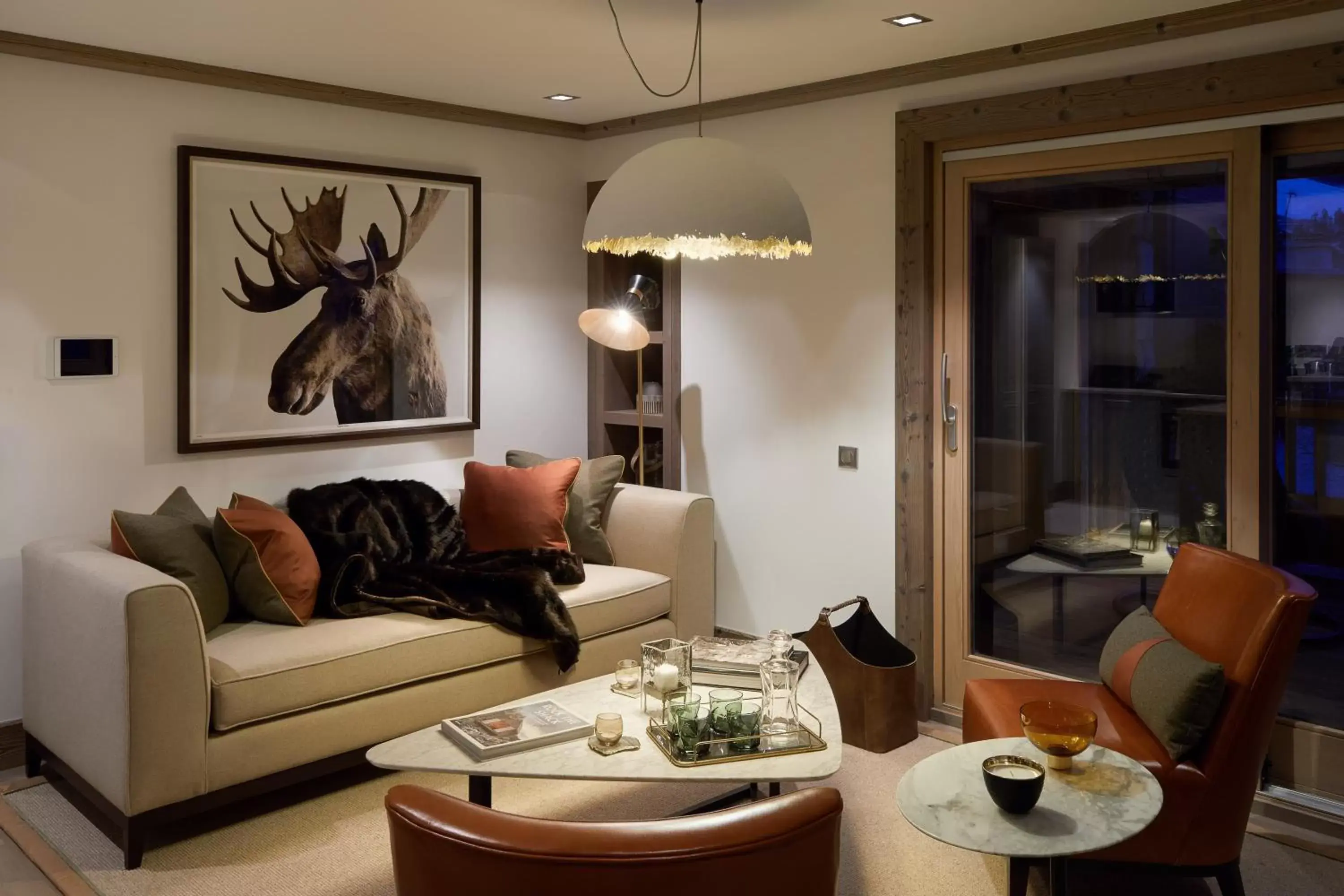 Living room in Six Senses Residences & Spa Courchevel