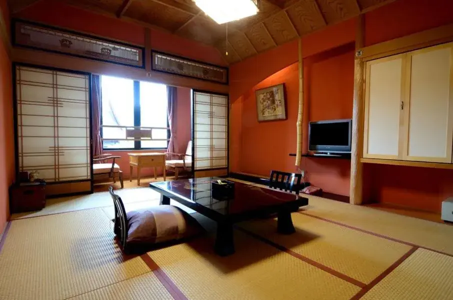 Living room, Seating Area in Ryokan Yatsusankan