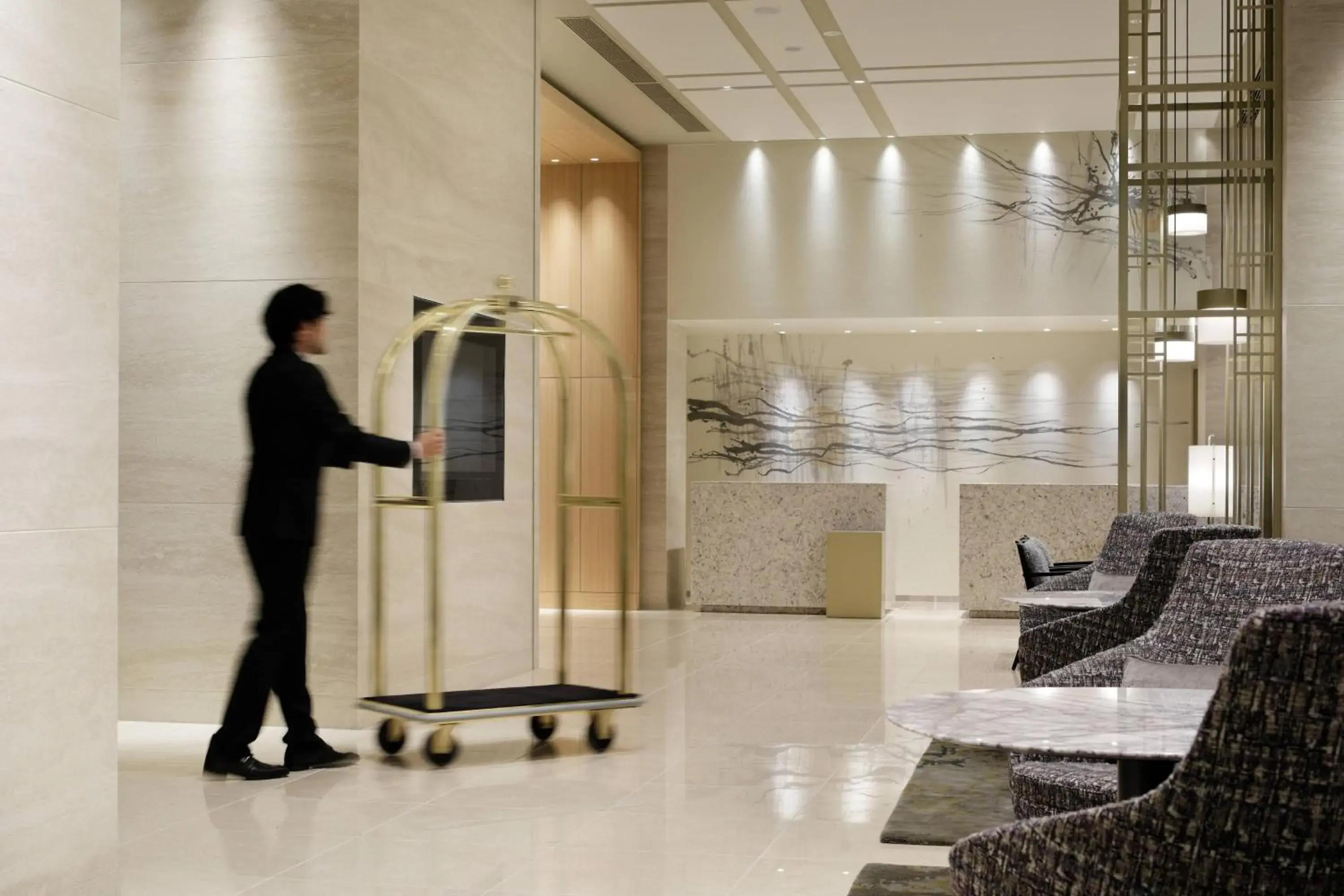 Lobby or reception in Courtyard by Marriott Osaka Honmachi