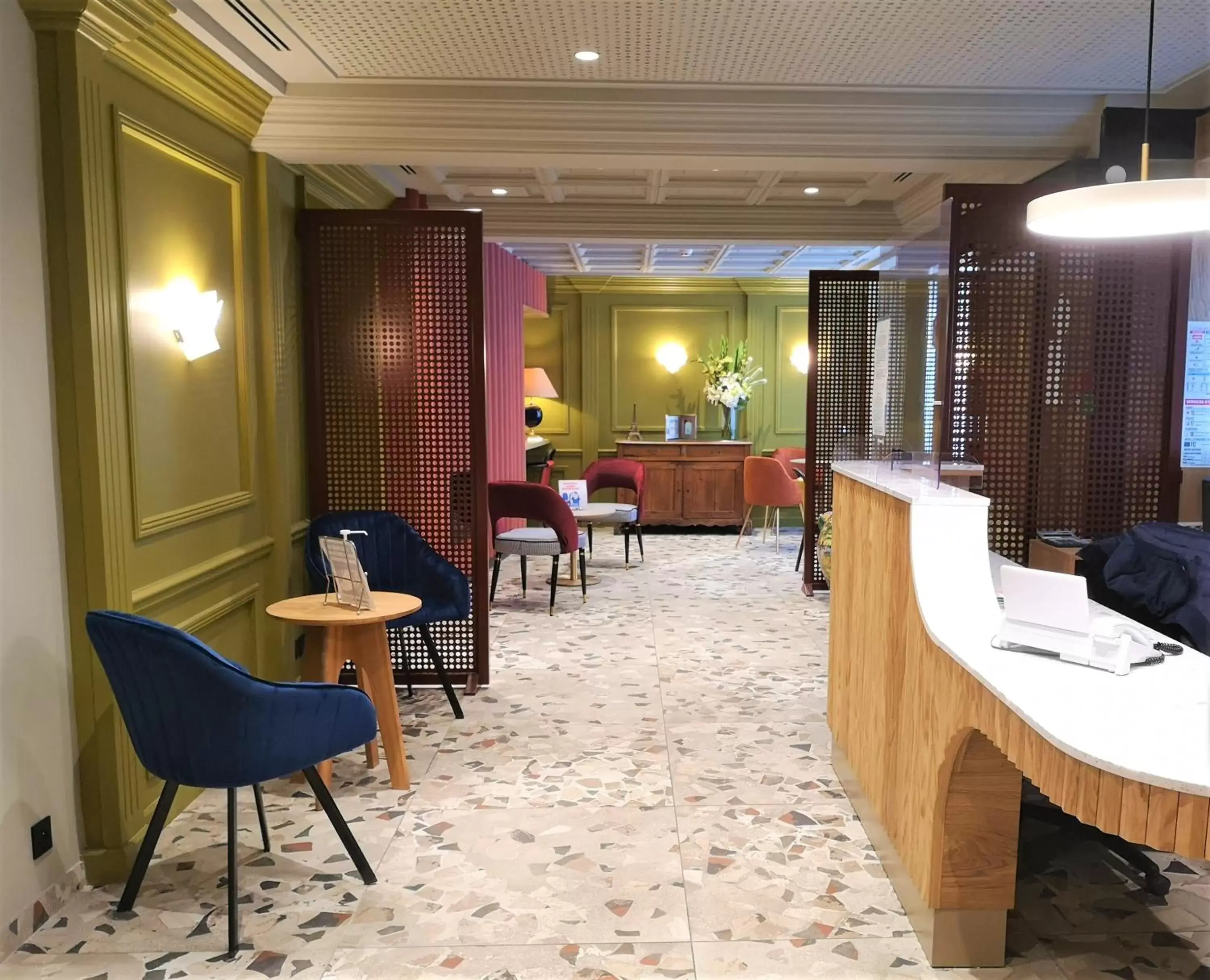 Lobby or reception, Restaurant/Places to Eat in Hôtel De La Paix