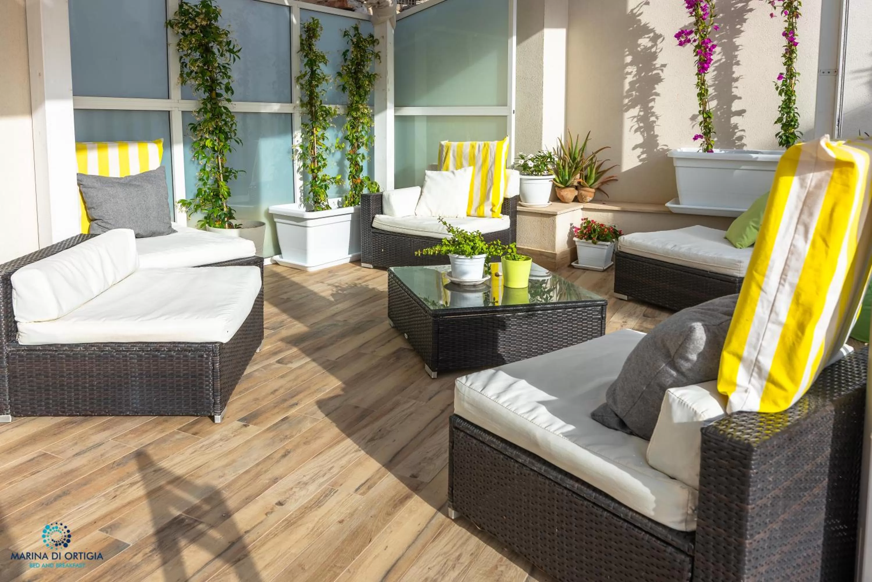 Balcony/Terrace in B&B Marina di Ortigia